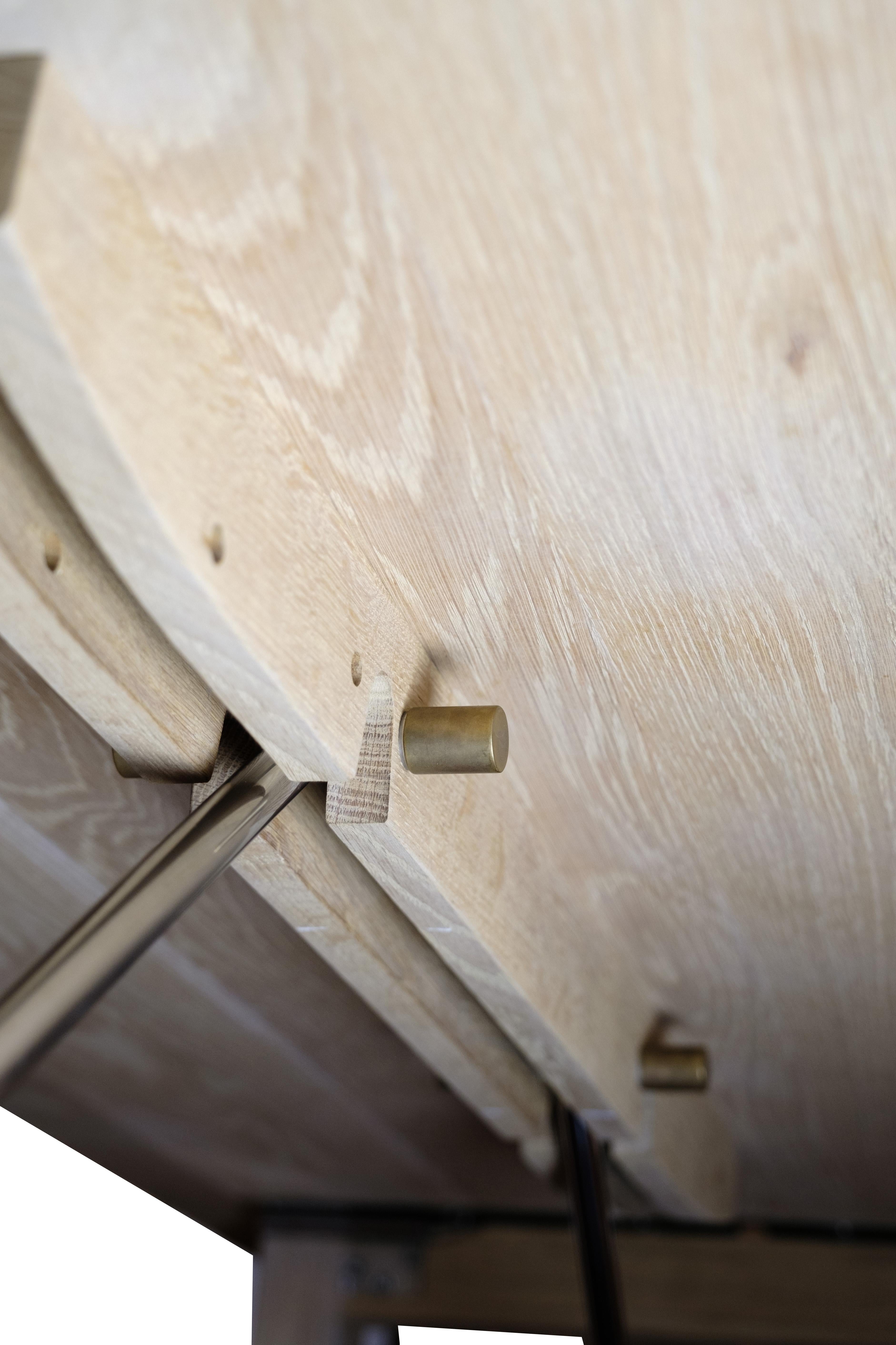 Chêne Table de salle à manger en Oak Solid par Hans T. Raunkjær pour Trip Trap en vente