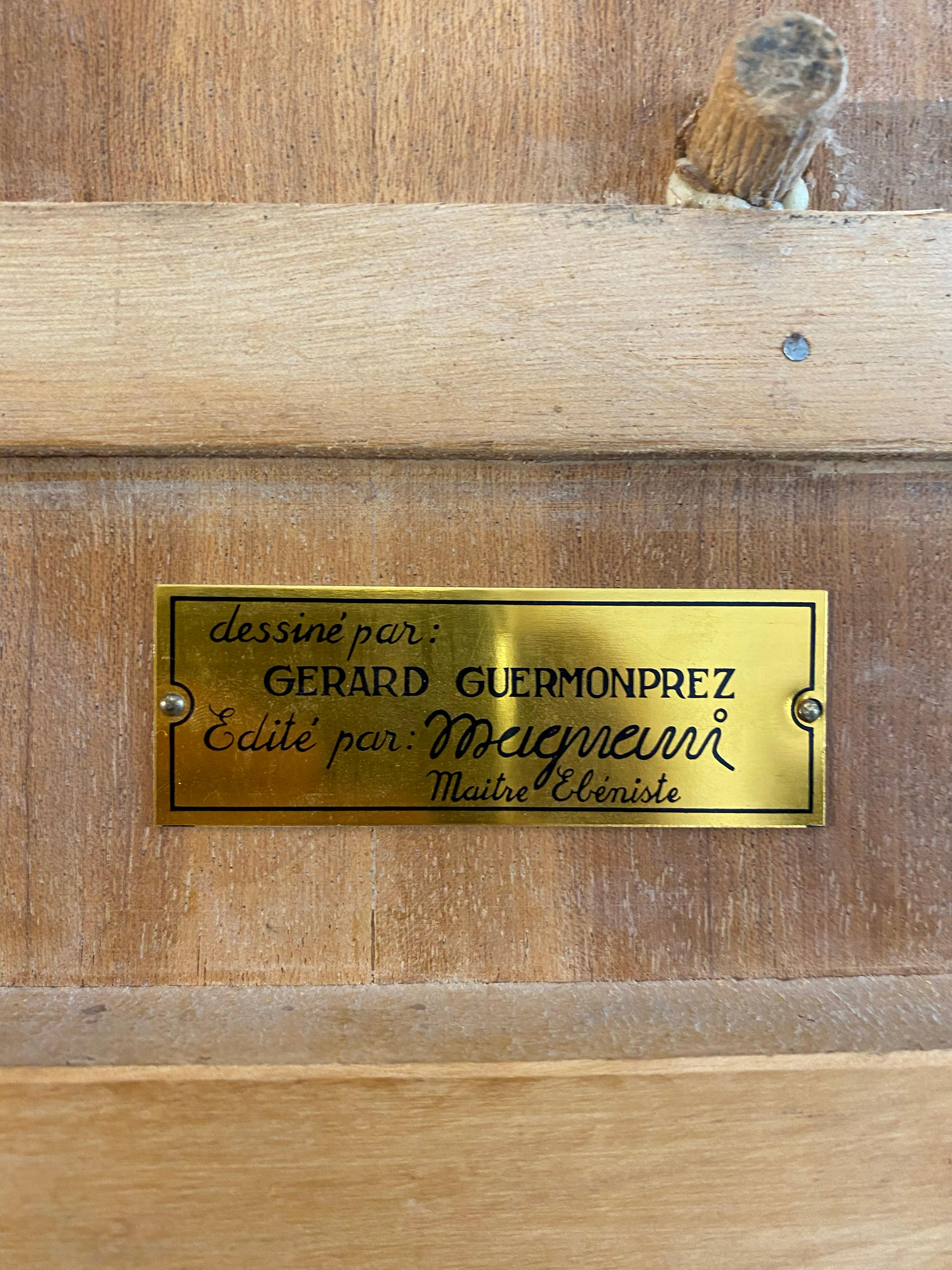 Esszimmertisch „Monaco“ von Grard Guermonprez, signiert Magnani Edition, 1960 (Französisch) im Angebot