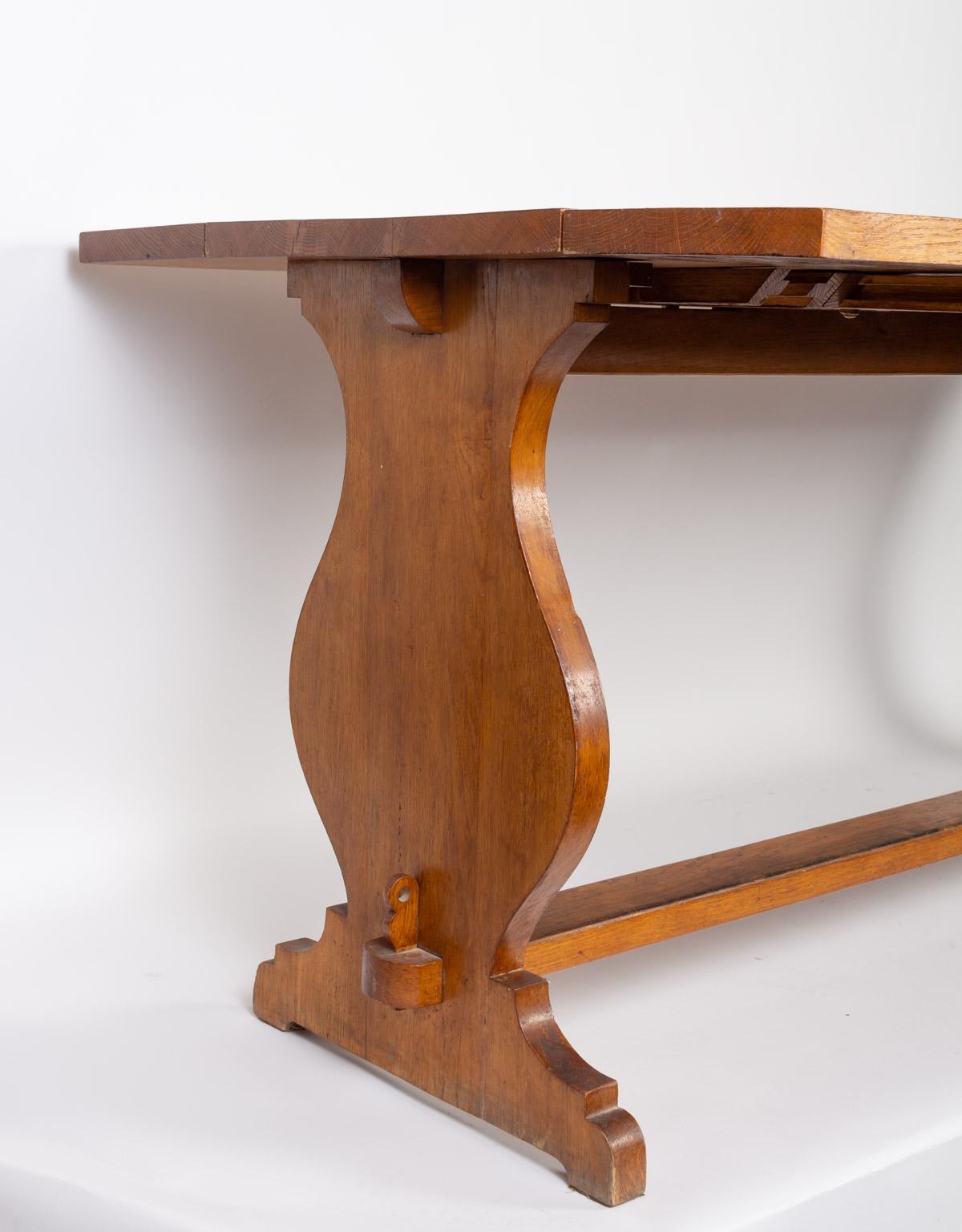 Dining Room Table, Robert Guillerme & Jacques Chambron, 1960 In Good Condition For Sale In Saint-Ouen, FR