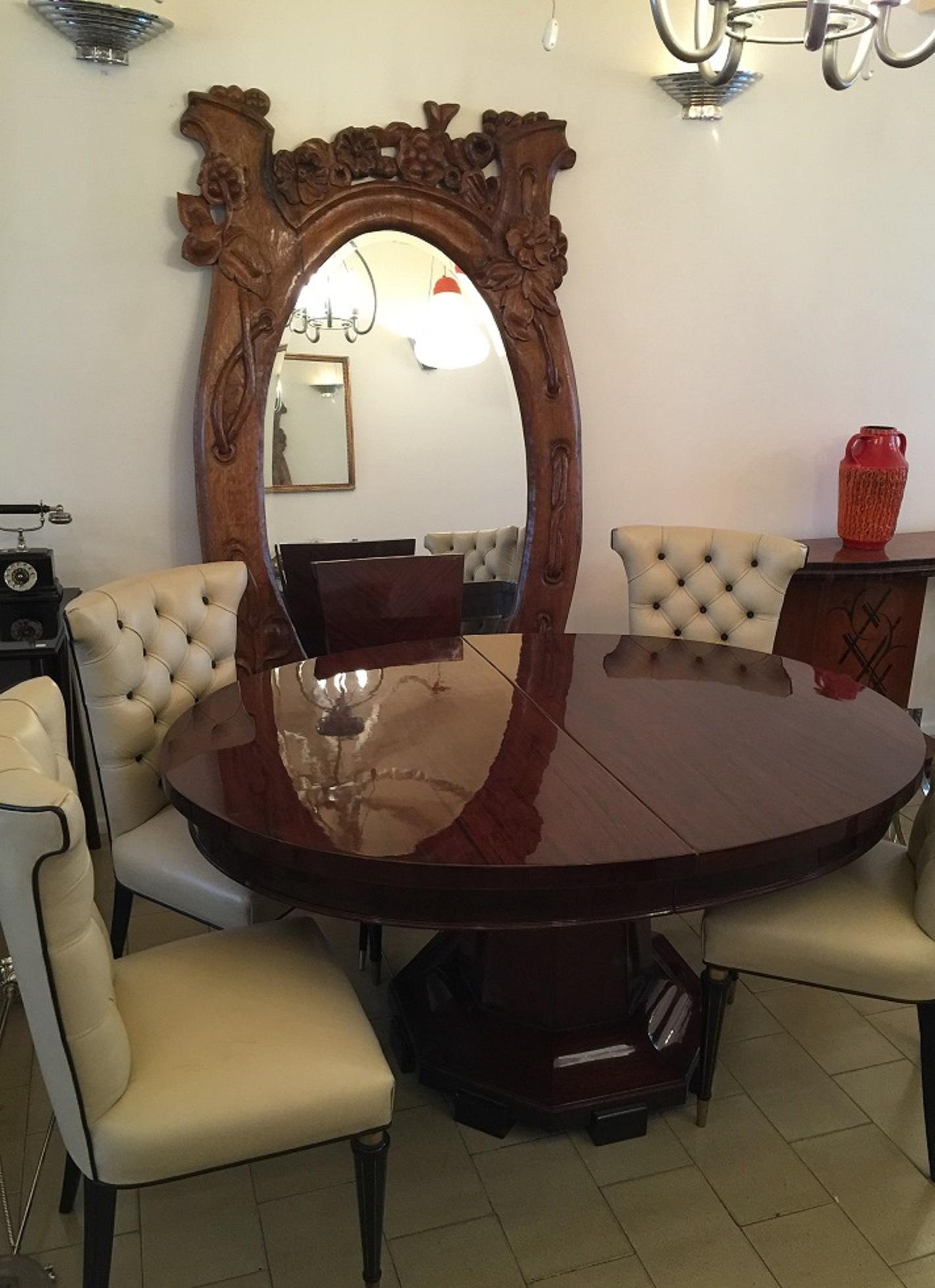Dining Room Table, Style: Art Deco, France 1920, '8 People', Material: Wood For Sale 3