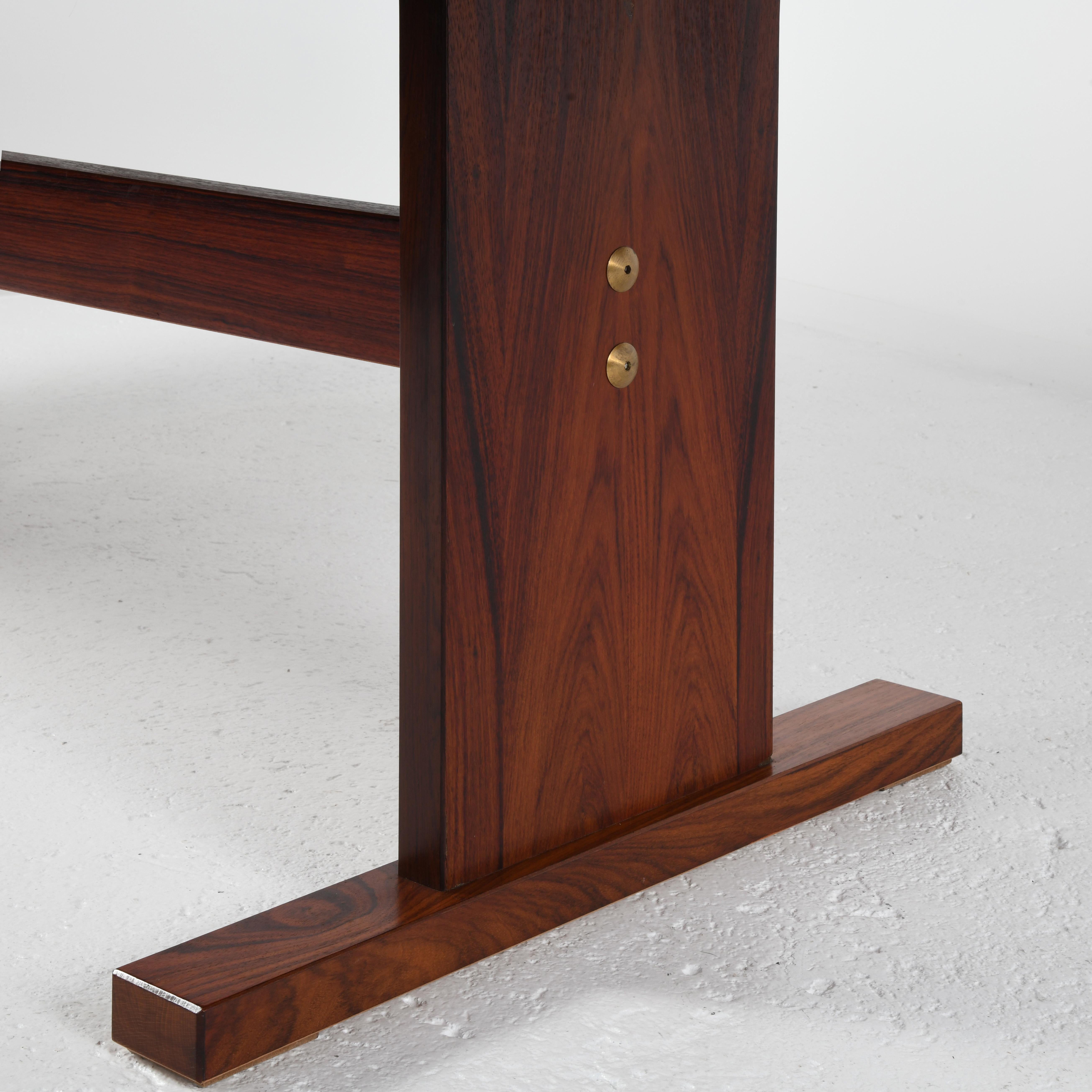 Dining room table with ceramics edited by Gangso Møbler Denmark in the 60's 3