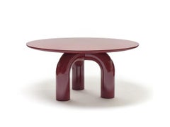 Runder Esstisch Mogg ELEPHANTE - Ø 180 cm 70.87 inch - Bordeaux Lackiert