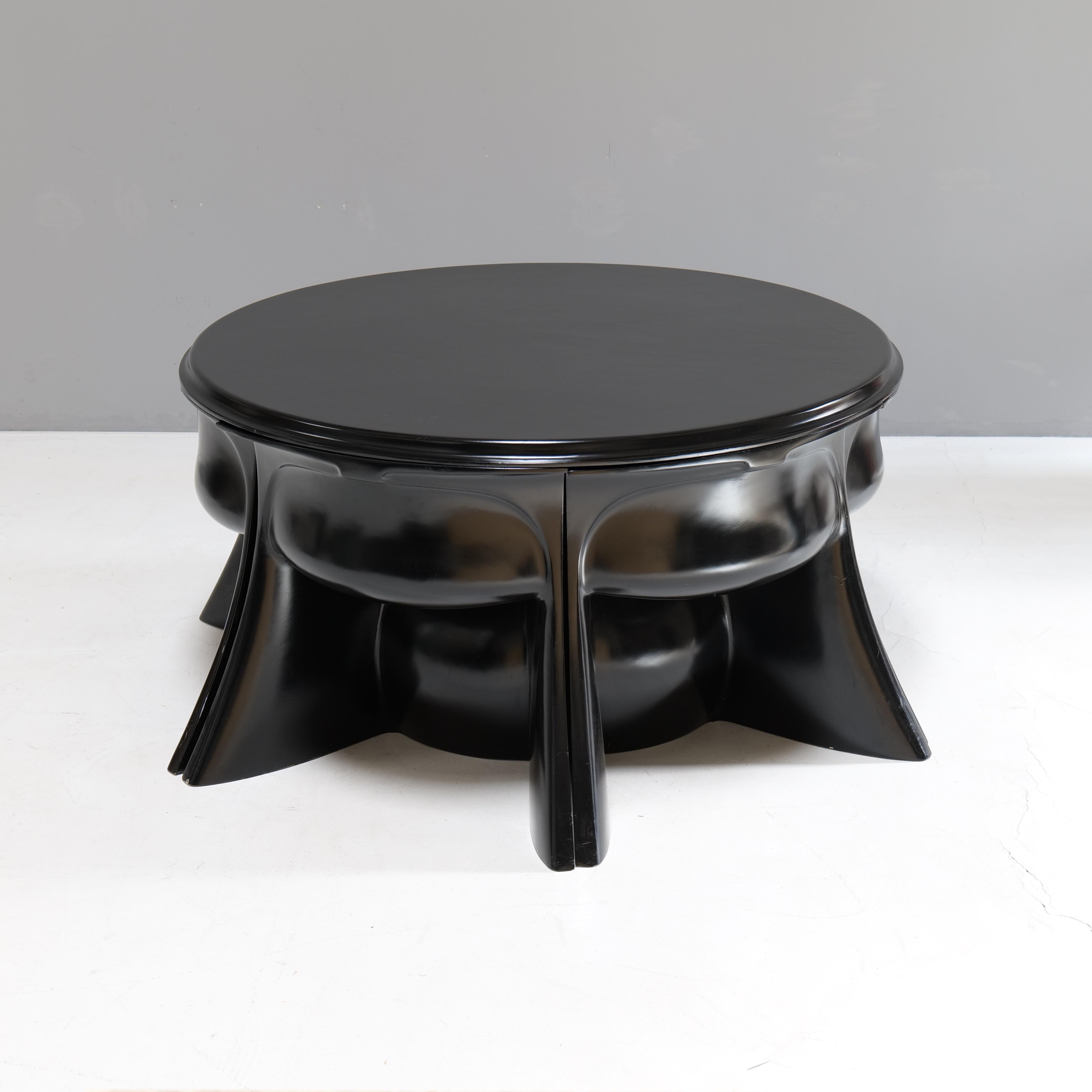 Juego de comedor Boccio de Pierluigi Spadolini para 1P Permaflex Era espacial en venta