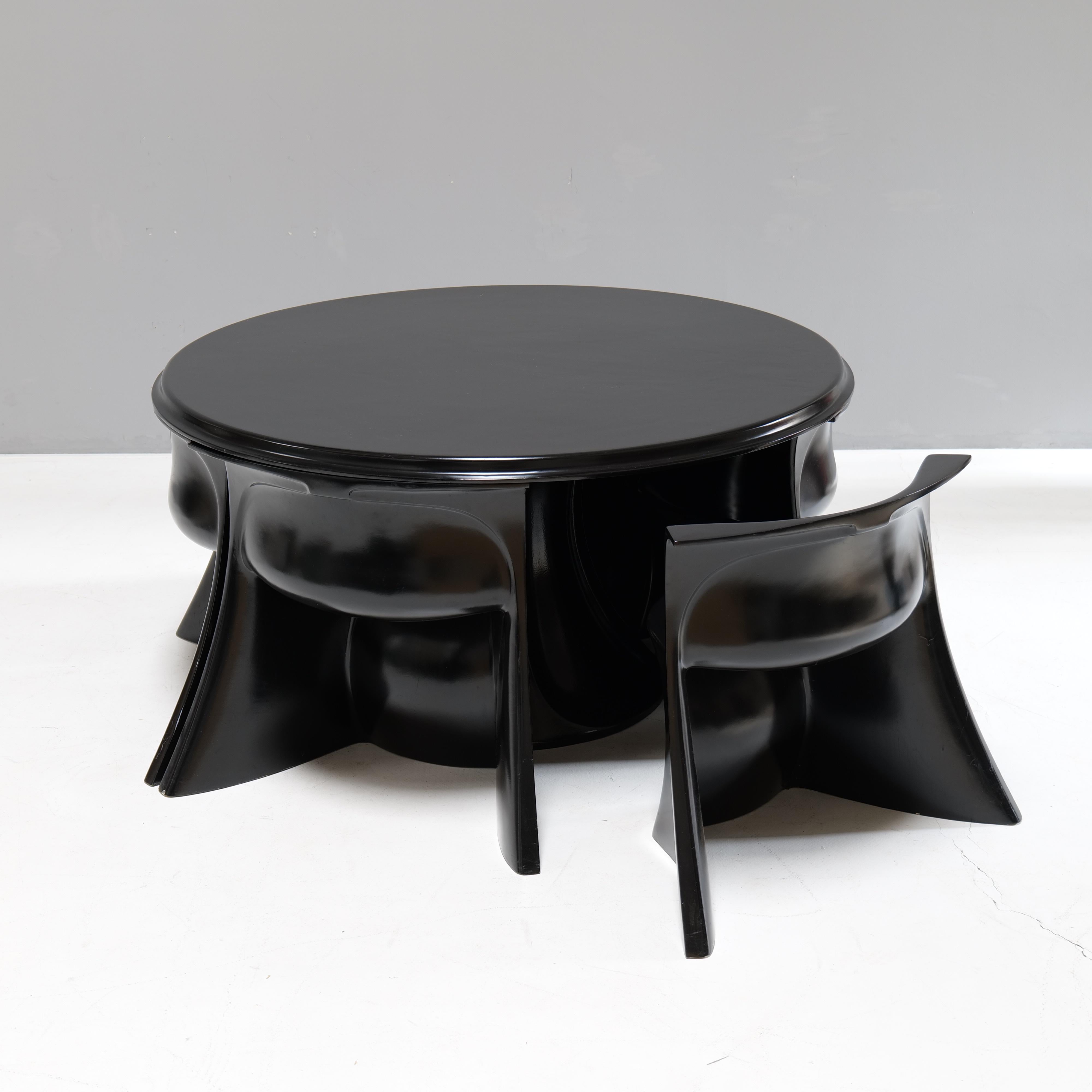 Juego de comedor Boccio de Pierluigi Spadolini para 1P Permaflex Italiano en venta