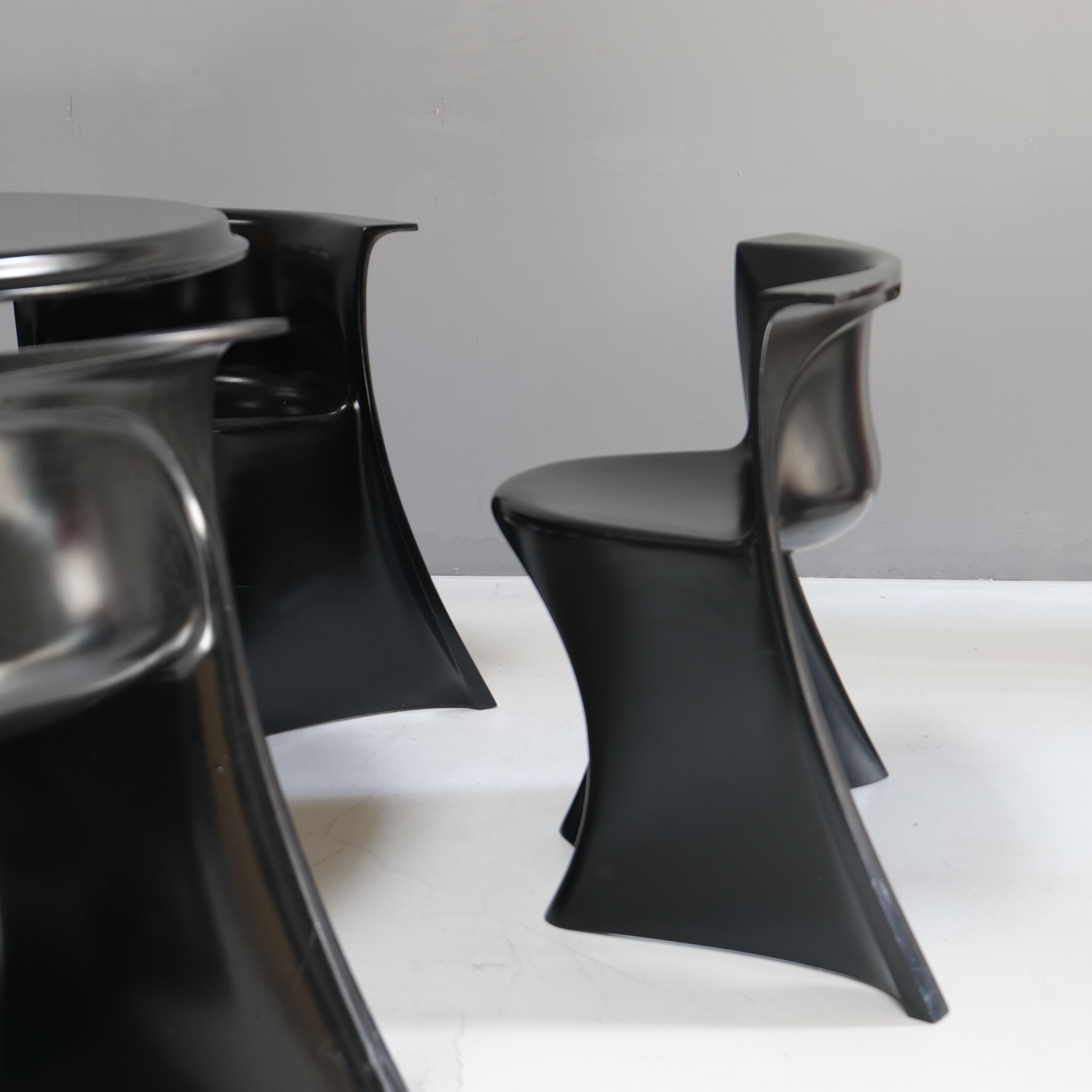 Juego de comedor Boccio de Pierluigi Spadolini para 1P Permaflex finales del siglo XX en venta