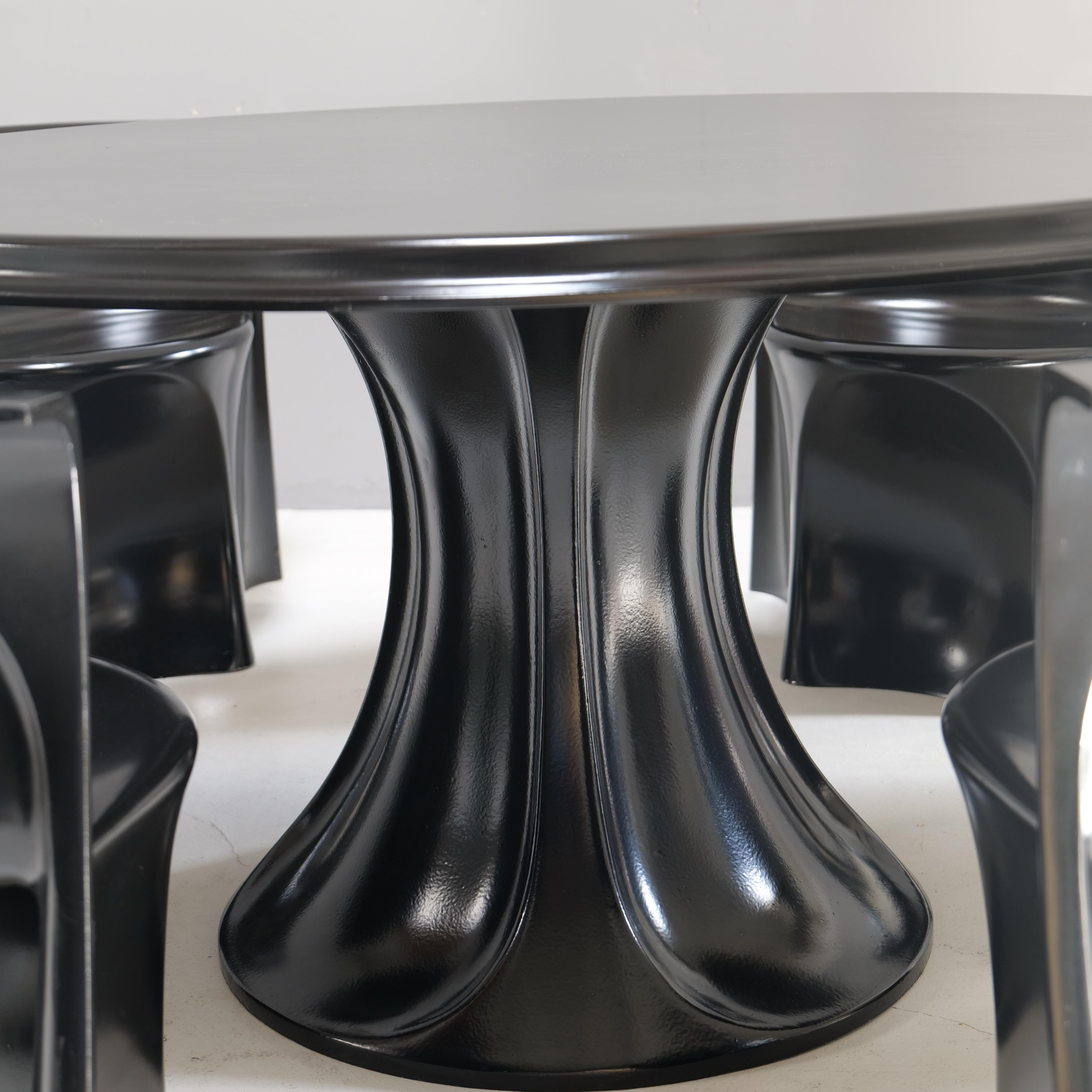 Juego de comedor Boccio de Pierluigi Spadolini para 1P Permaflex Fibra de vidrio en venta