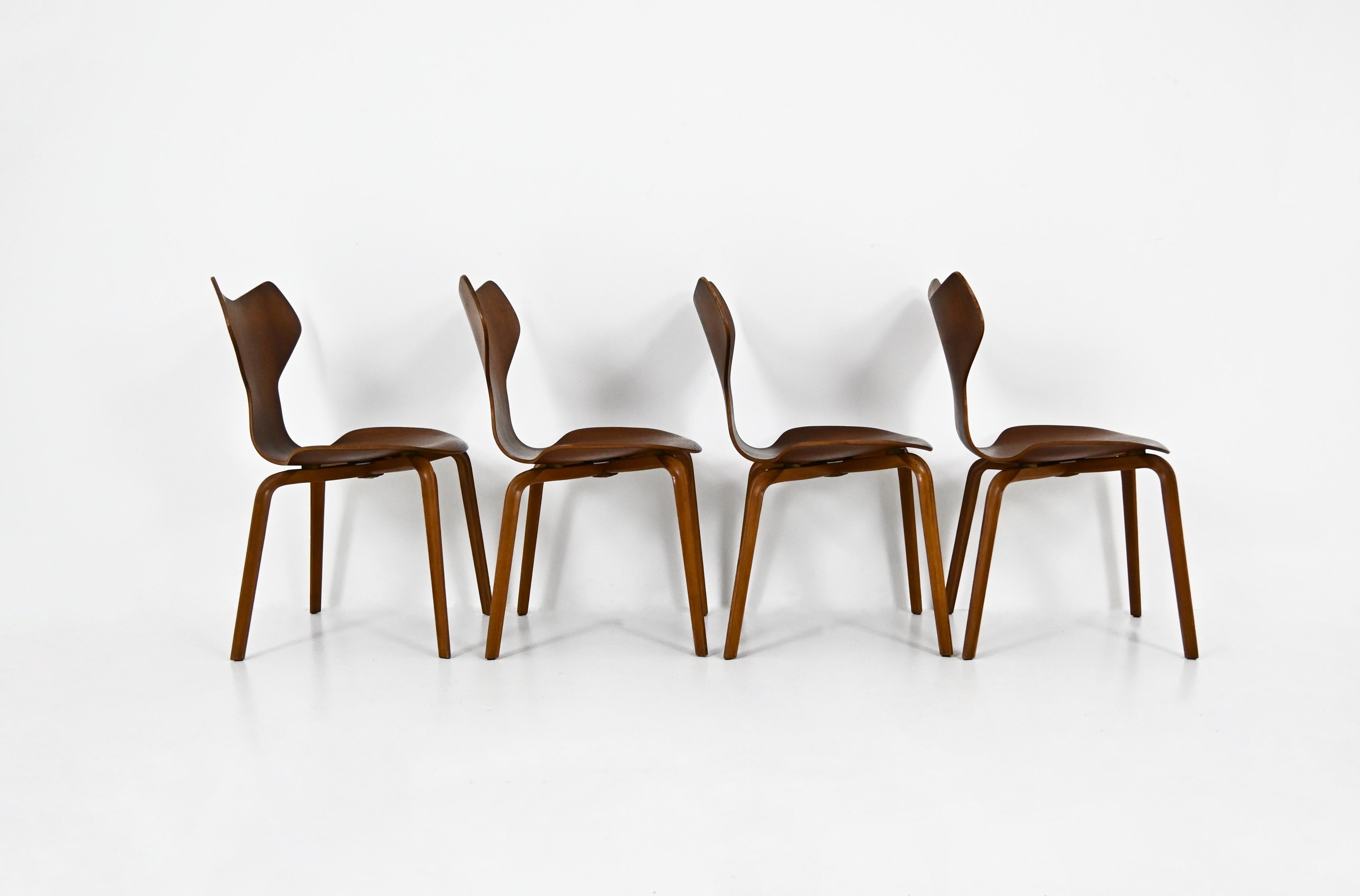 Milieu du XXe siècle Ensemble de salle à manger par Arne Jacobsen pour Fritz Hansen, années 1950 en vente