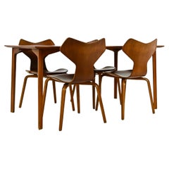 Ensemble de salle à manger par Arne Jacobsen pour Fritz Hansen, années 1950