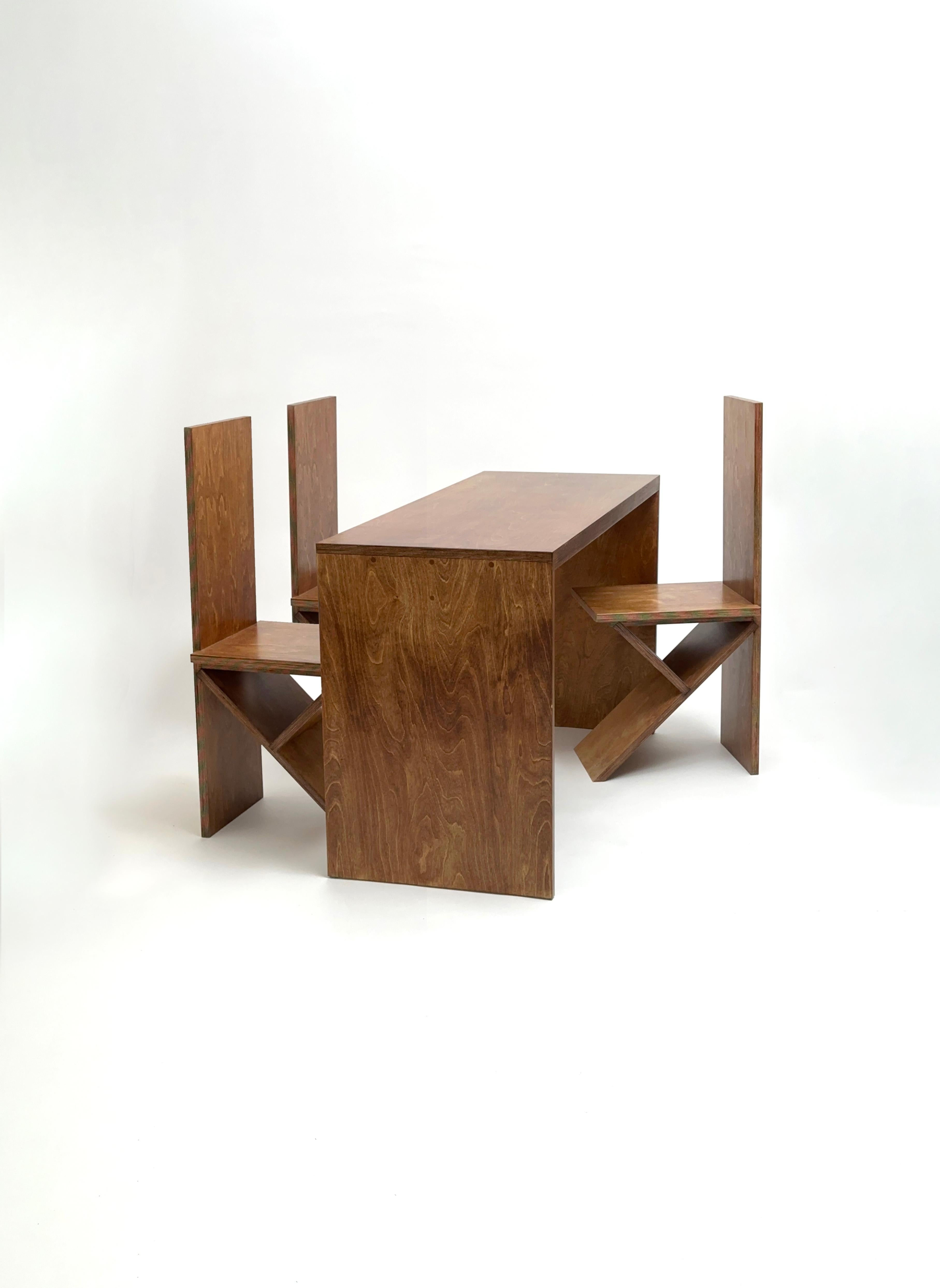 Post-Modern Dining Set by Goons For Sale