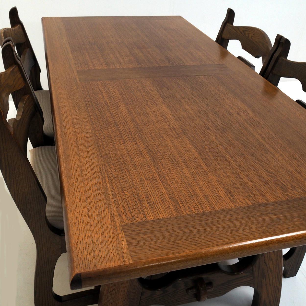 Dining Set by Guillerme & Chambron for “Votre Maison” For Sale 1