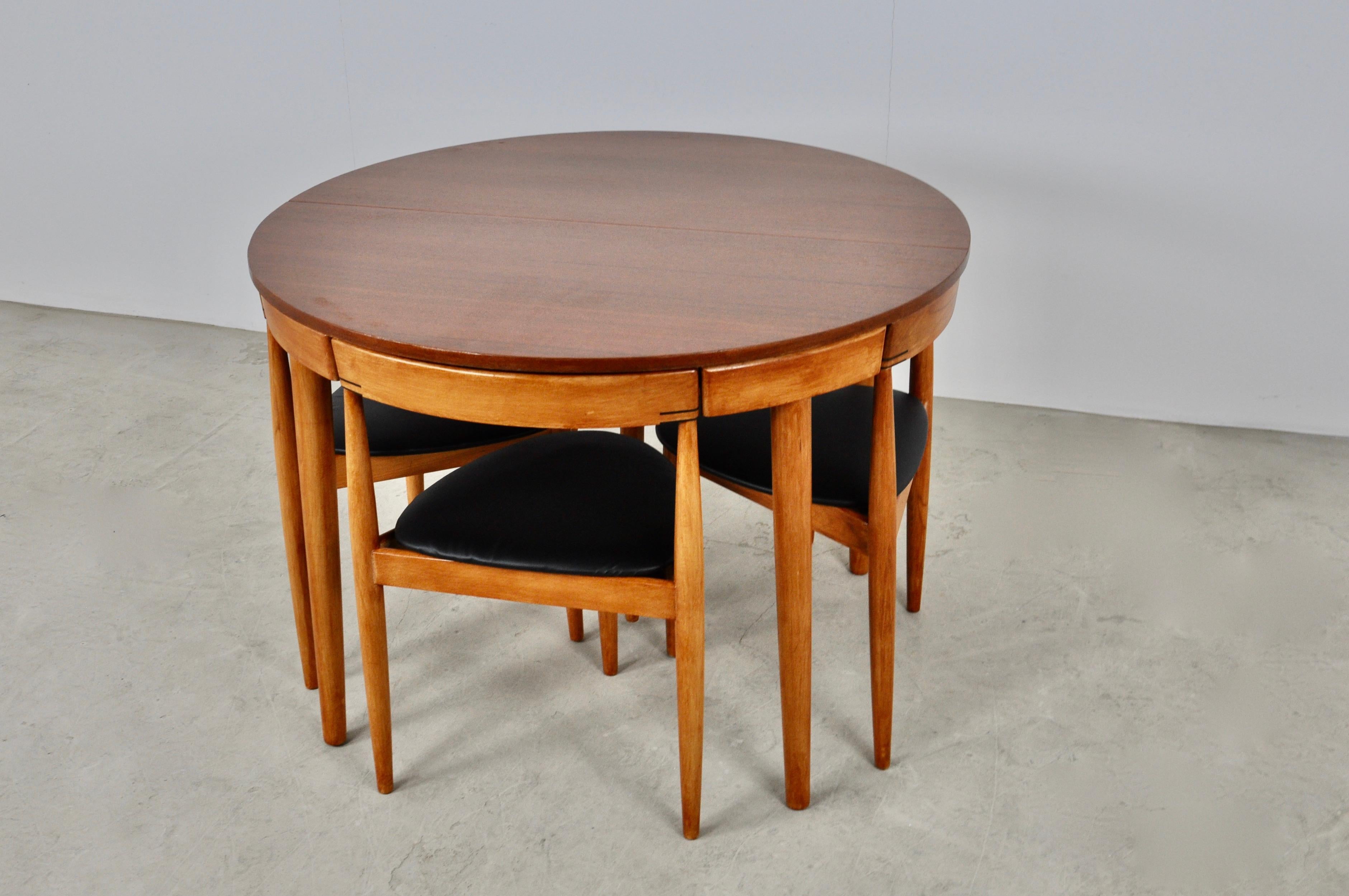 Dining Set by Hans Olsen for Frem Røjle, 1960s In Good Condition In Lasne, BE
