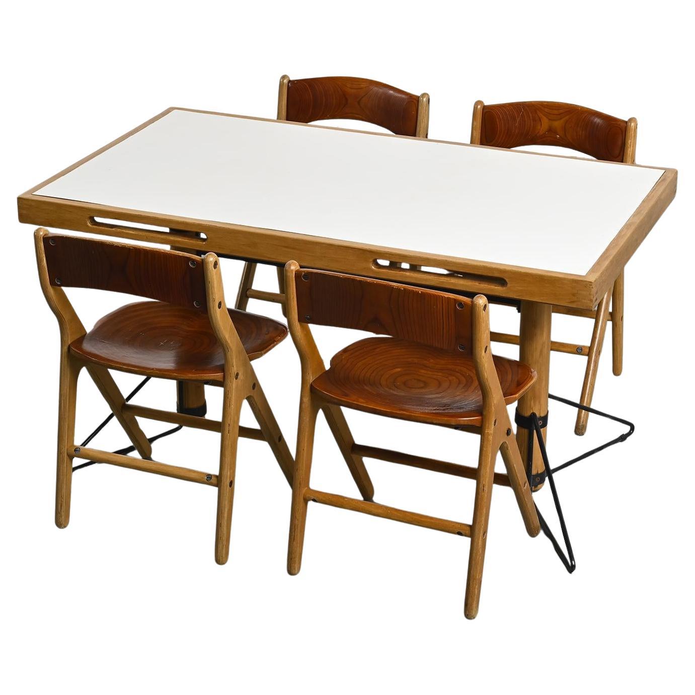 Dining Set by Marc Held for Bessière, IBM Montpellier 1983