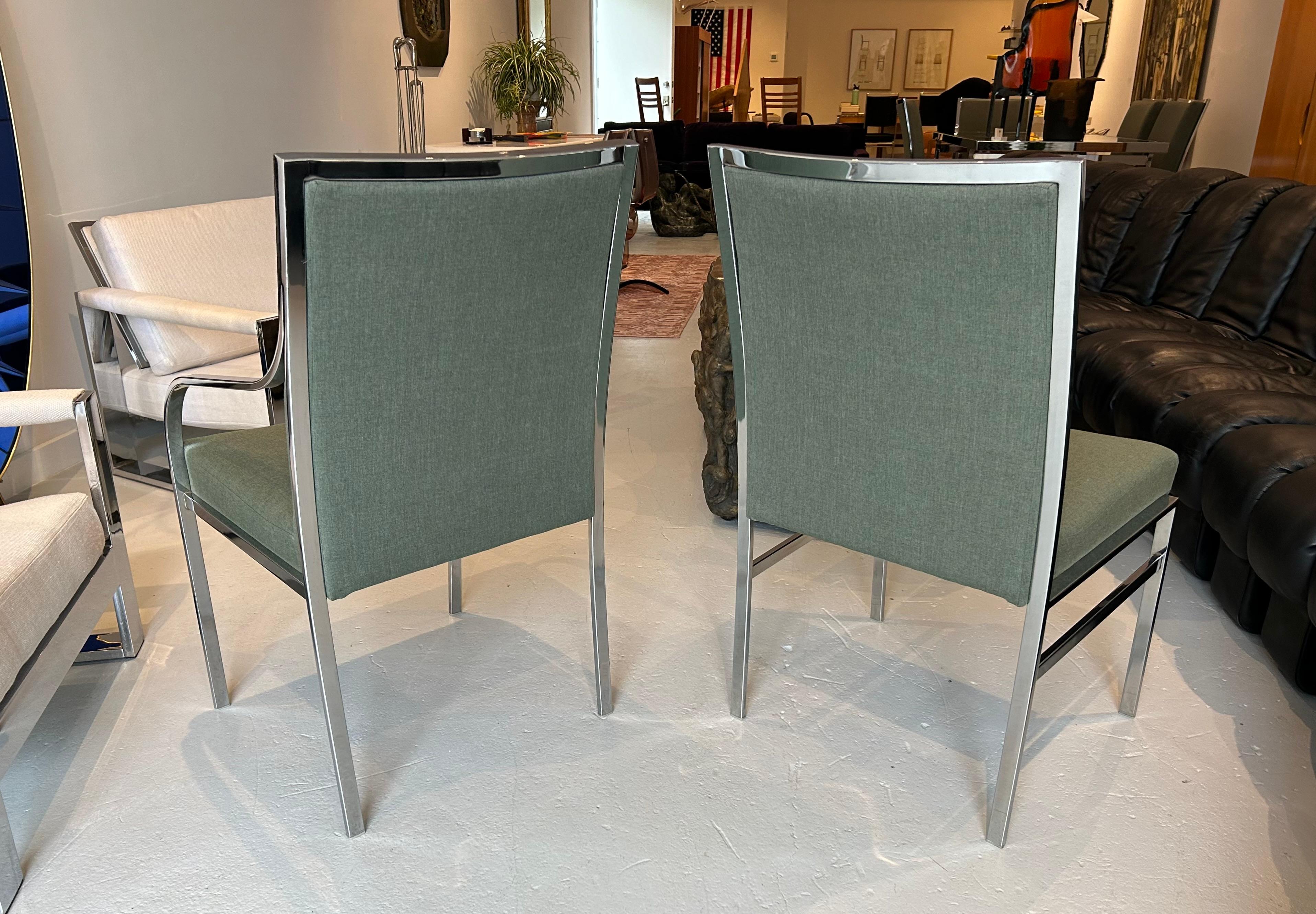 Esszimmer-Set von Pierre Cardin, neu gepolstert im Angebot 4