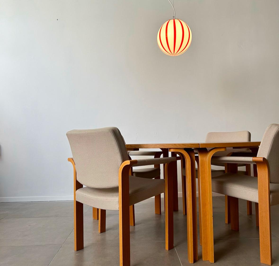 20ième siècle Ensemble de salle à manger par Rud Thygesen et Johnny Sørensen pour Magnus Olesen, 1970 Danemark en vente