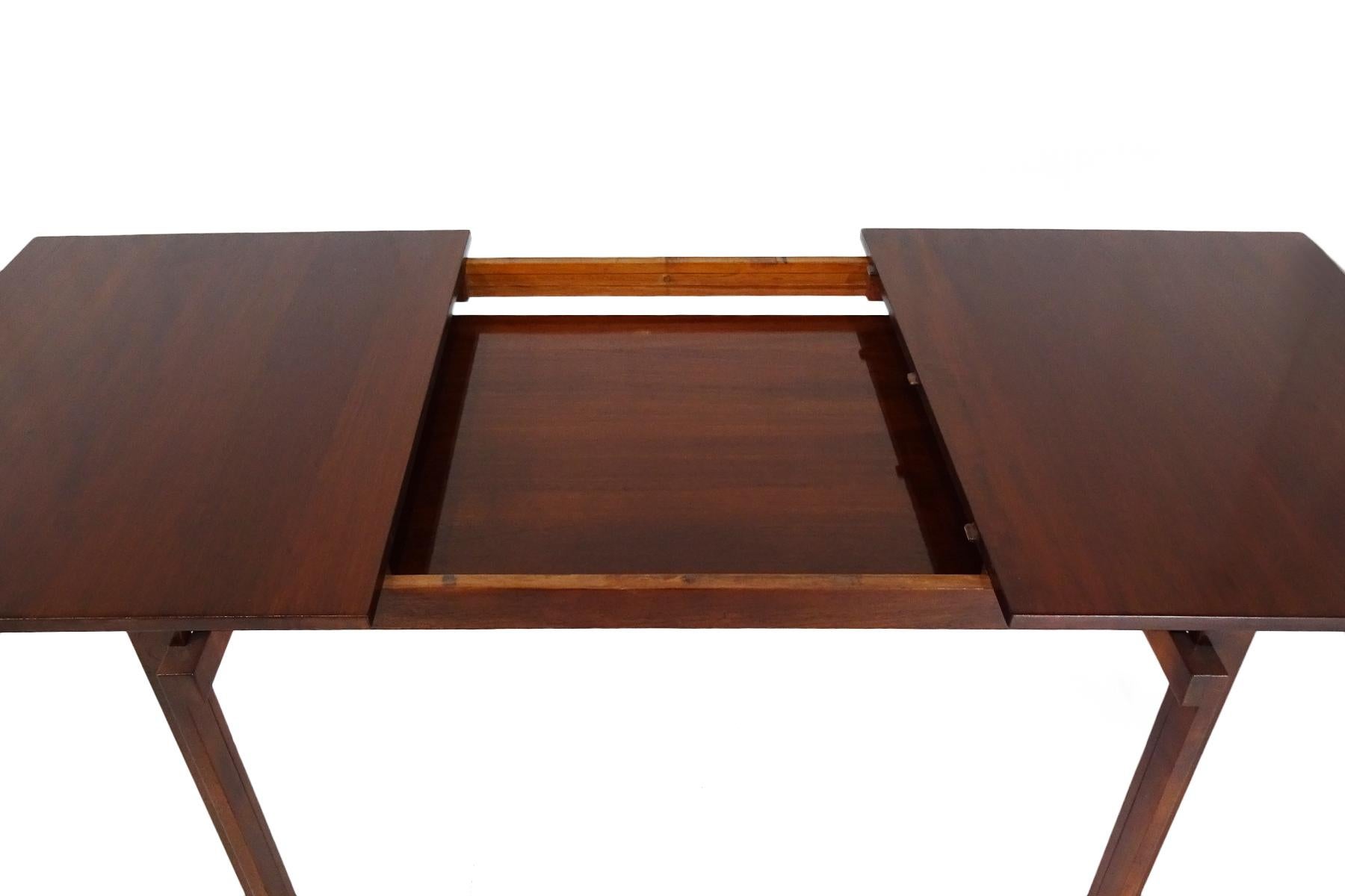 Leather Dining set - Danish Midcentury teak table & chairs by Inger Klingenberg