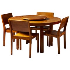 Set da pranzo disegnato da Alvar Aalto per Finmar Ltd., Finlandia, 1929-1935