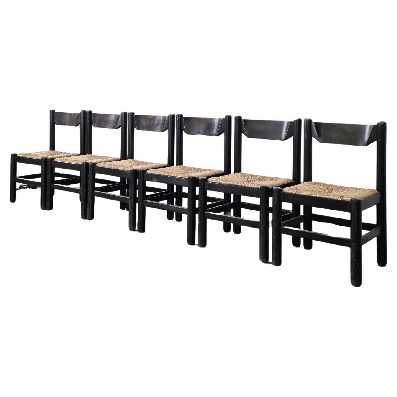 Dining Set, Featuring Six Re-Caned Chairs