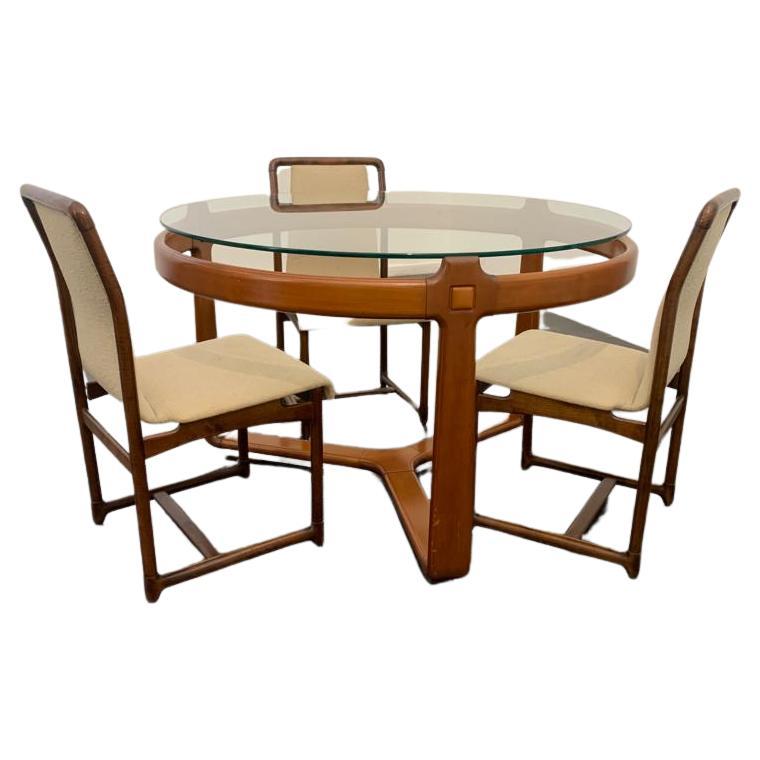 Dining Set for 3 People, 1970, Set of 4