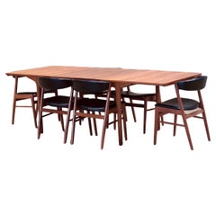 Dining set in teak by McIntosh and Danish chairs