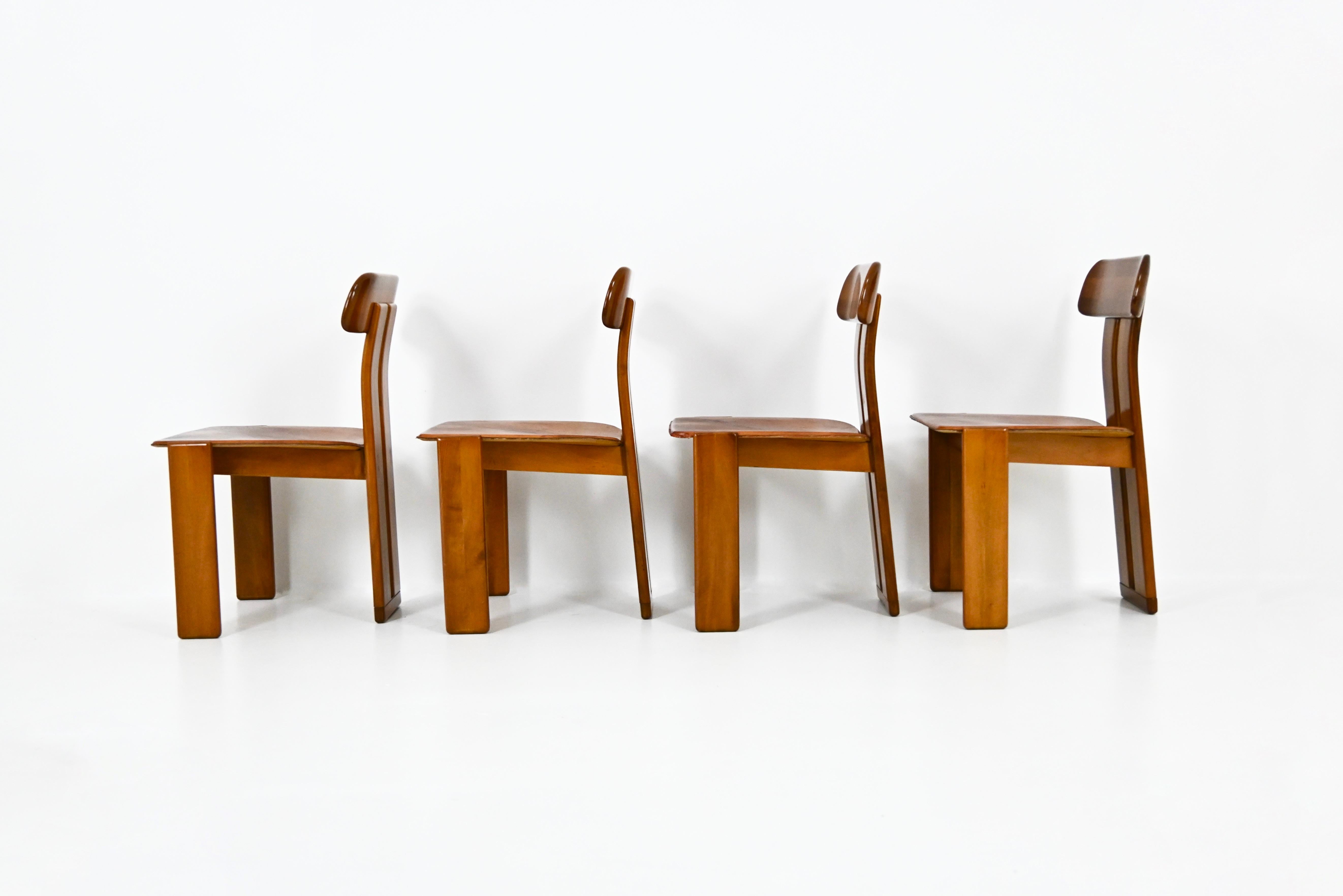 Esszimmergarnitur Sapporo Tisch und vier Stühle Von Mario Marenco für Mobilgirgi, 1970er Jahre im Angebot 2