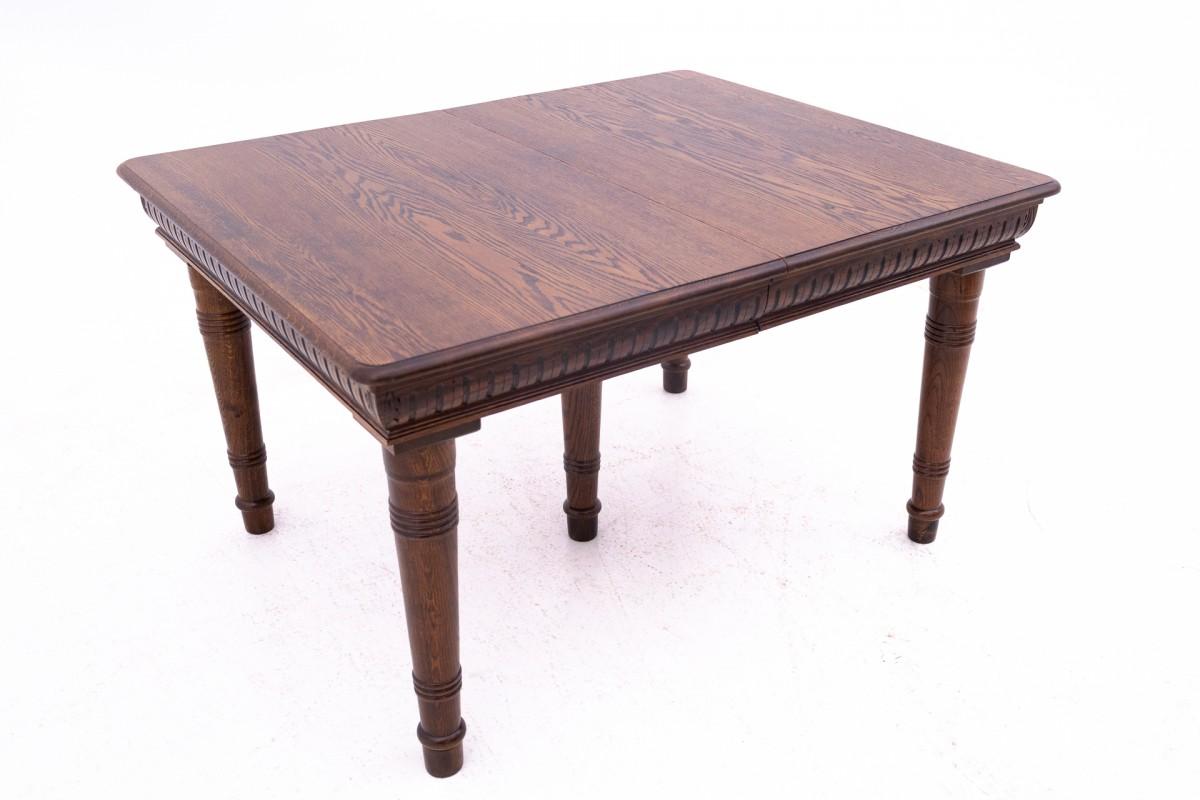 Ensemble de salle à manger, table + 12 chaises, Europe du Nord, vers 1930. Bon état - En vente à Chorzów, PL