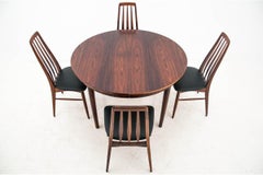 Dining Set Table and 4 Chairs, by Niels Koefoed Danish Design, 1960s