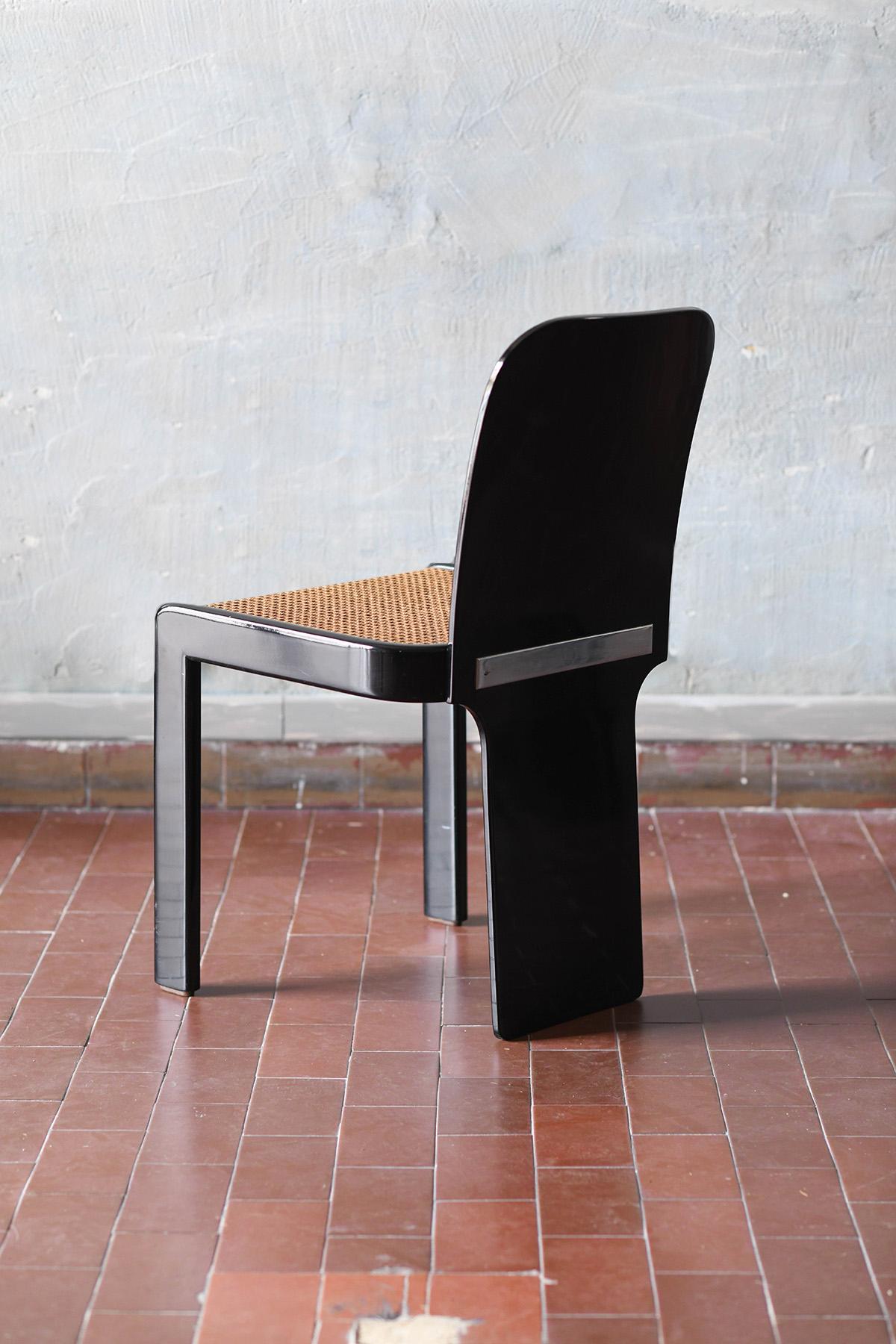 Ensemble de salle à manger : table + 4 chaises de Pierluigi Molinari pour Pozzi Milano, 1960 en vente 9