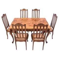 Esszimmer-Set, Westeuropa, um 1930.