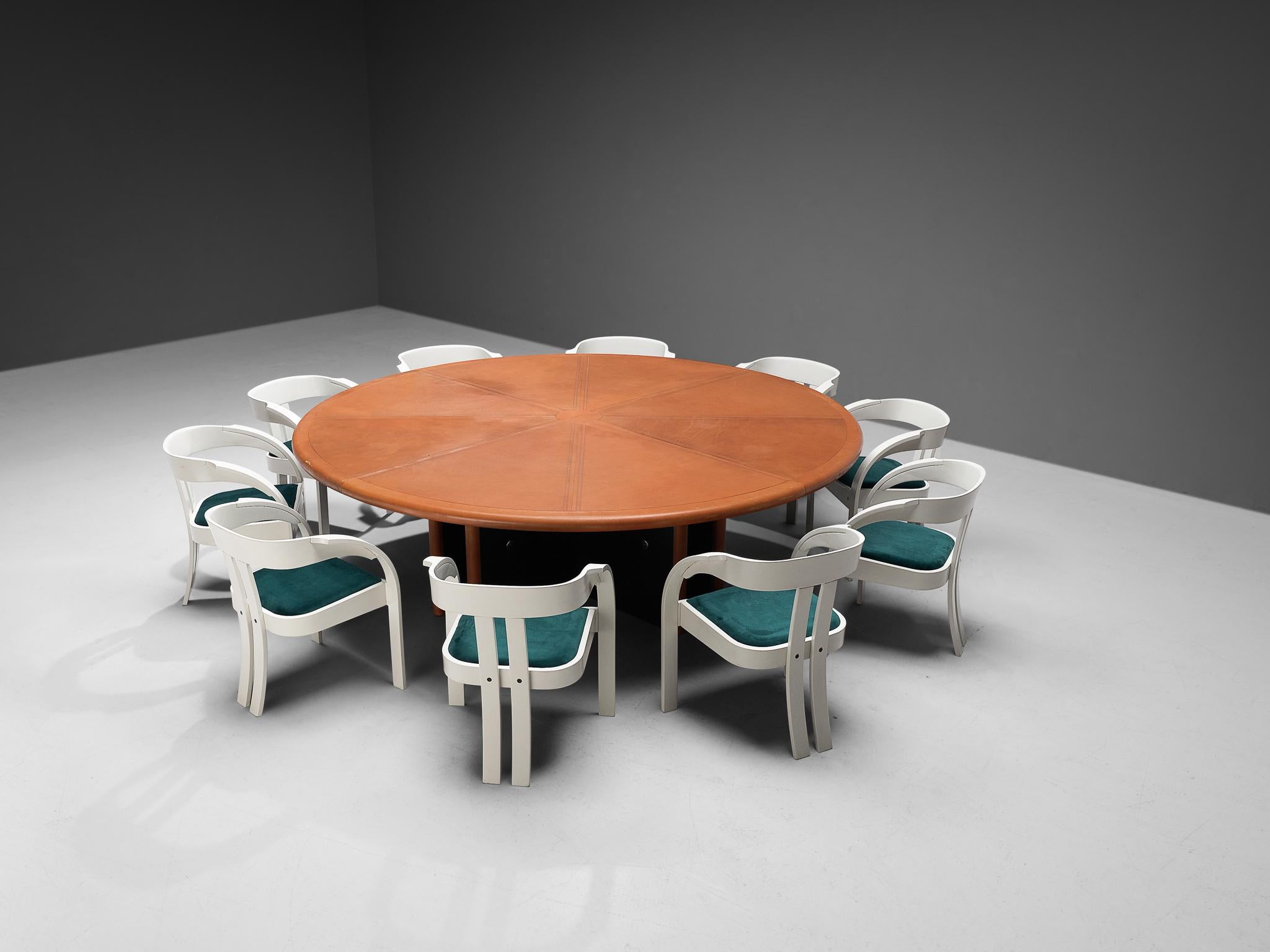 Dining Set with Guido Faleschini Table and Giovanni Battista Bassi Armchairs 3