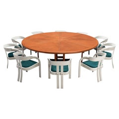 Dining Set with Guido Faleschini Table and Giovanni Battista Bassi Armchairs