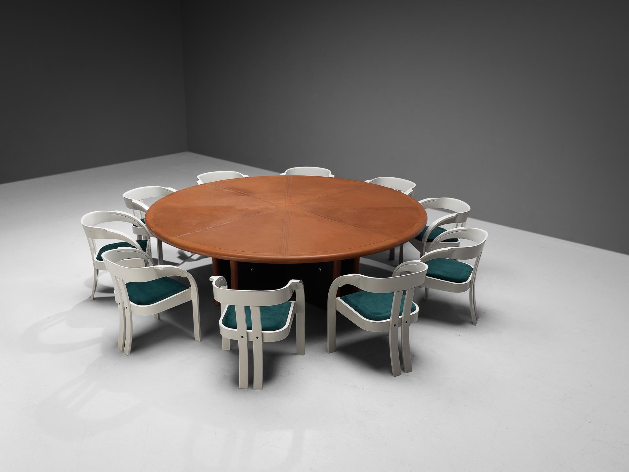 Dining Set with Guido Faleschini Table and Giovanni Battista Bassi Chairs  For Sale 3