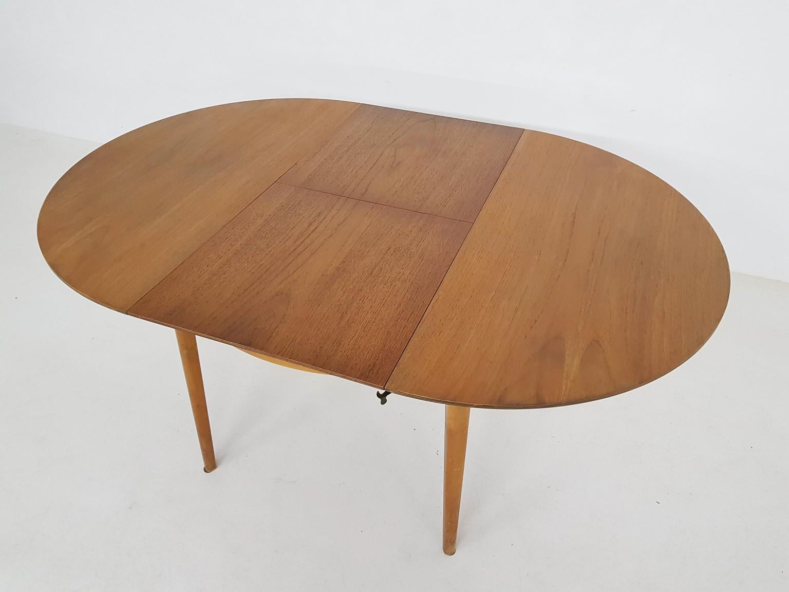 Dining Set with Table TB35 and Chair SB11, Cees Braakman for Pastoe, Dutch 1950s 9