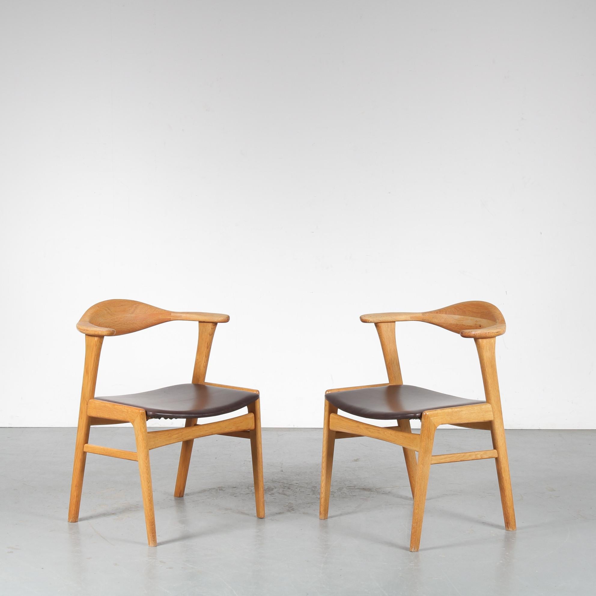 Sedia da pranzo / laterale di Erik Kirkegaard per Hong Stolefabrik, Danimarca, 1950 in vendita 7
