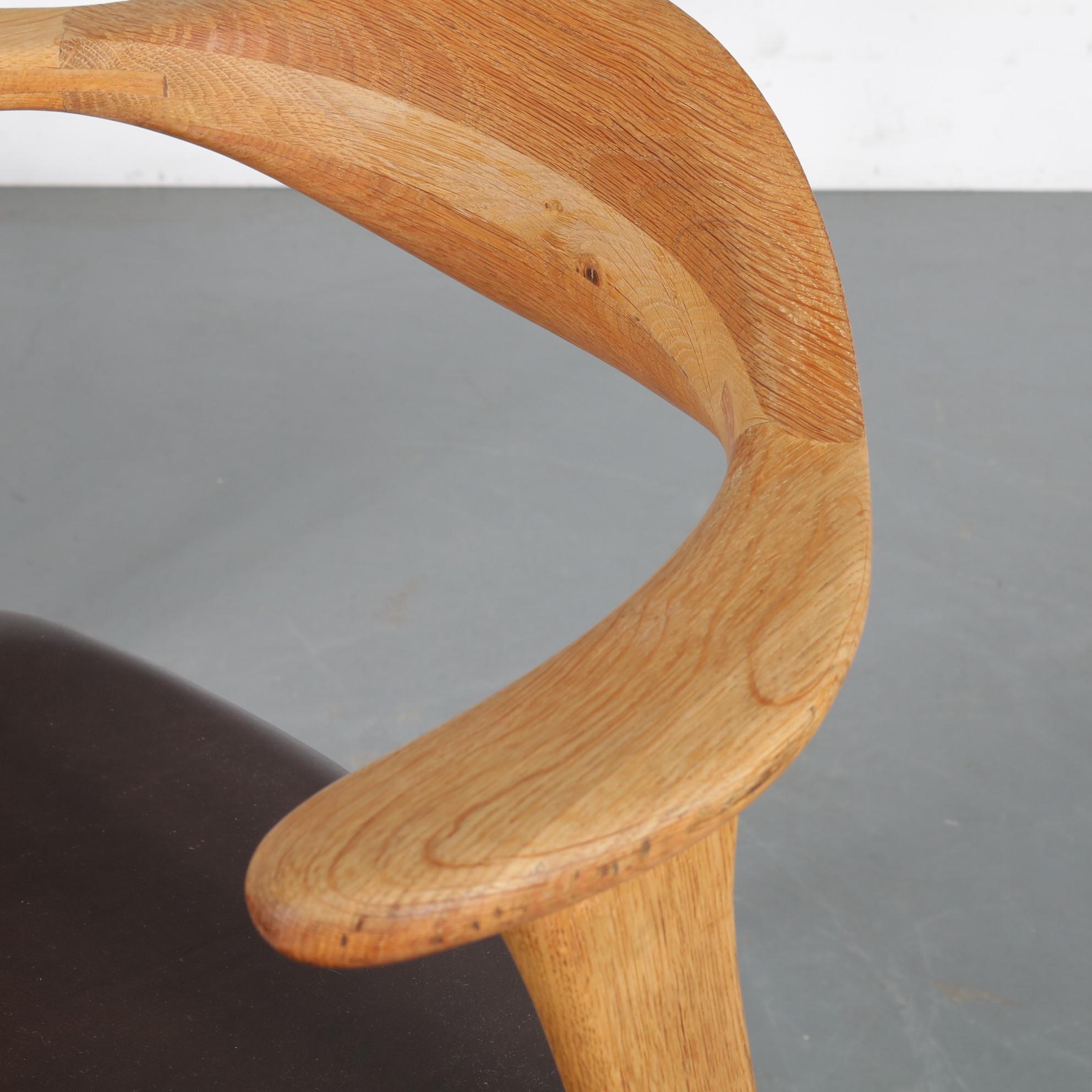 Dining / Side Chair by Erik Kirkegaard for Hong Stolefabrik, Denmark, 1950 In Good Condition For Sale In Amsterdam, NL