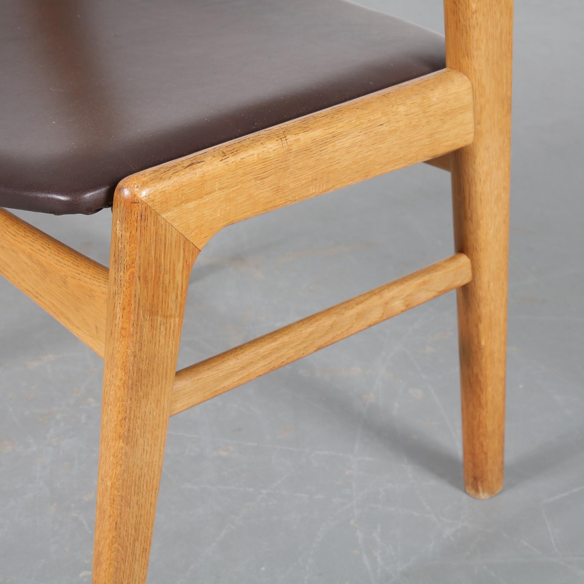 Mid-20th Century Dining / Side Chair by Erik Kirkegaard for Hong Stolefabrik, Denmark, 1950 For Sale