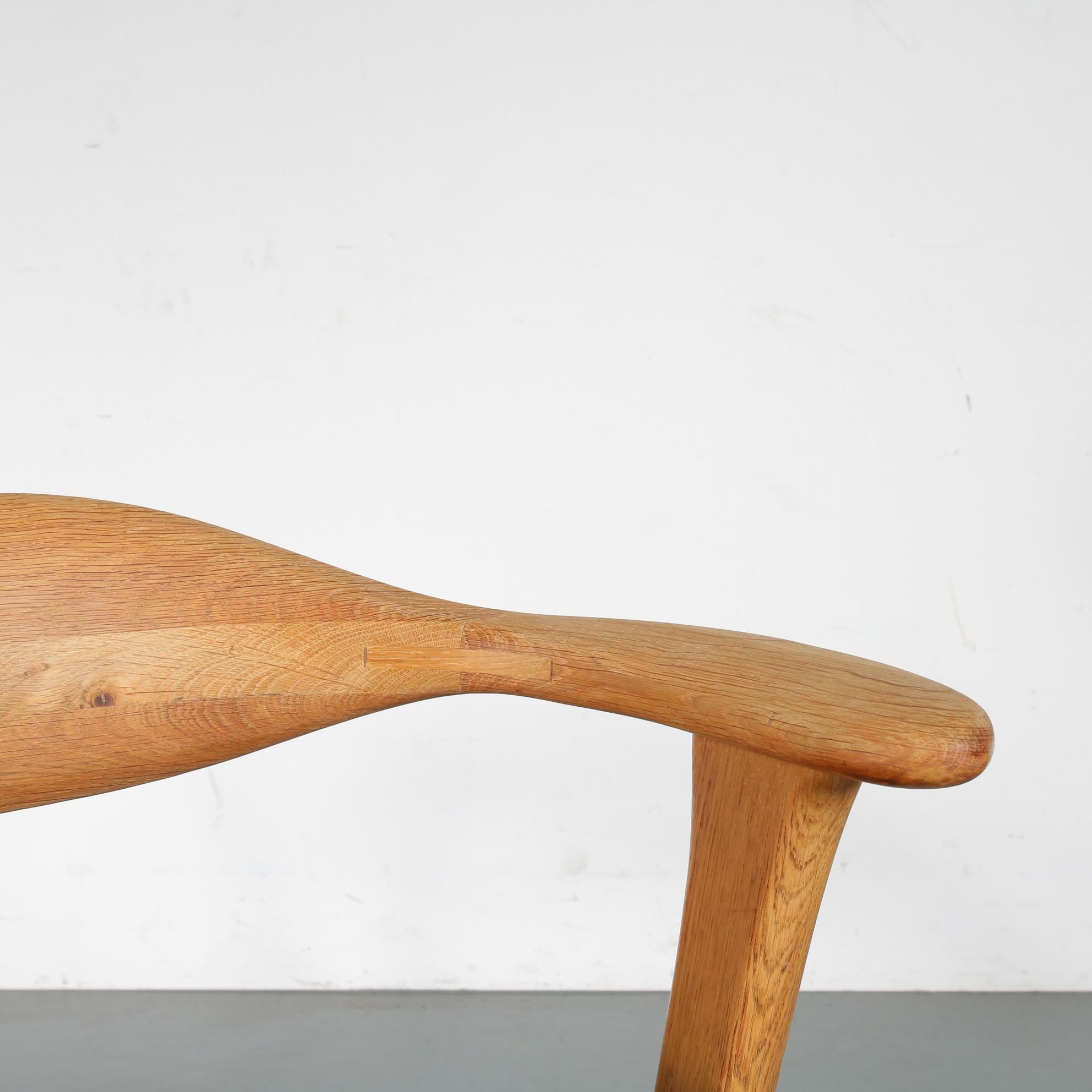 Leather Dining / Side Chair by Erik Kirkegaard for Hong Stolefabrik, Denmark, 1950 For Sale