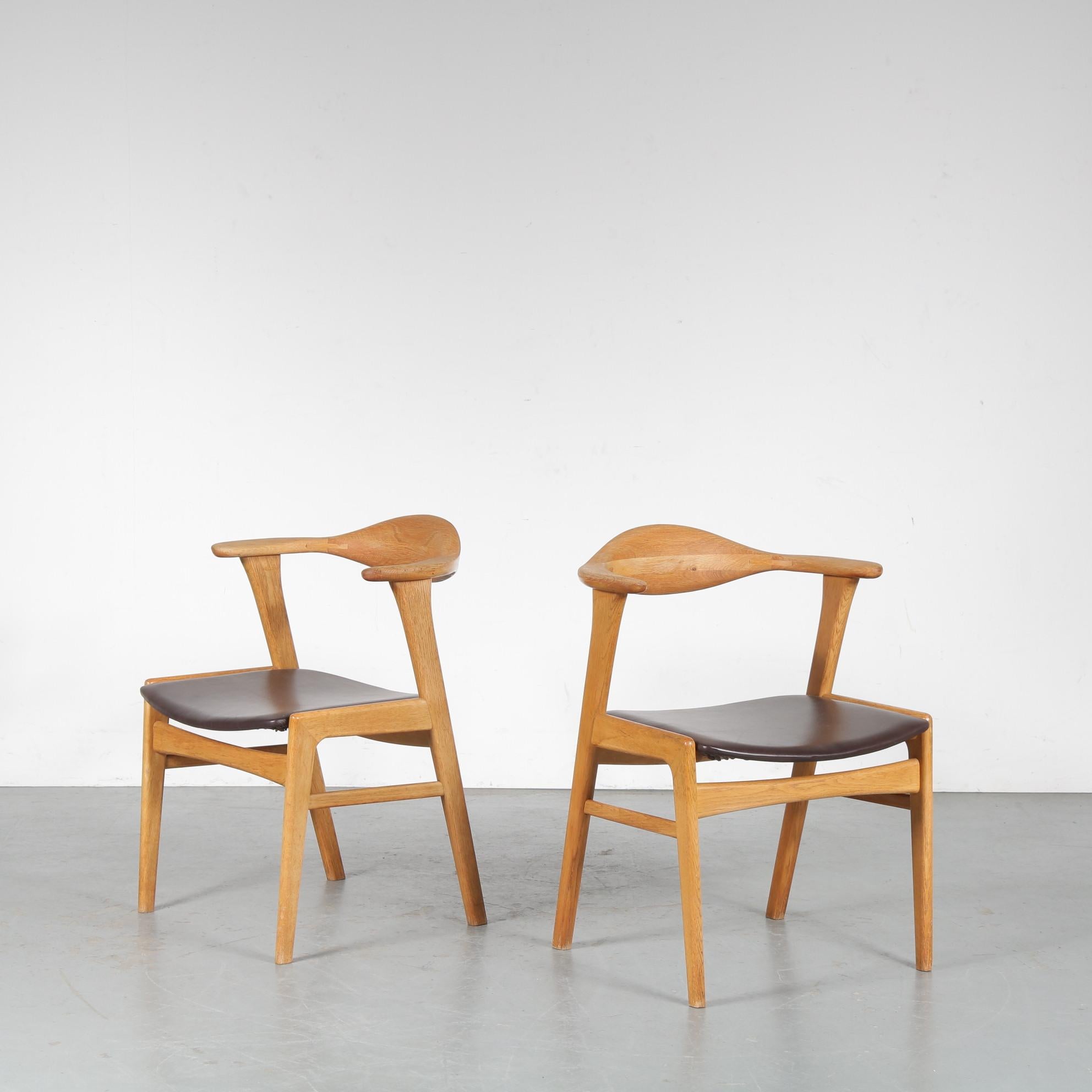 Dining / Side Chair by Erik Kirkegaard for Hong Stolefabrik, Denmark, 1950 For Sale 1