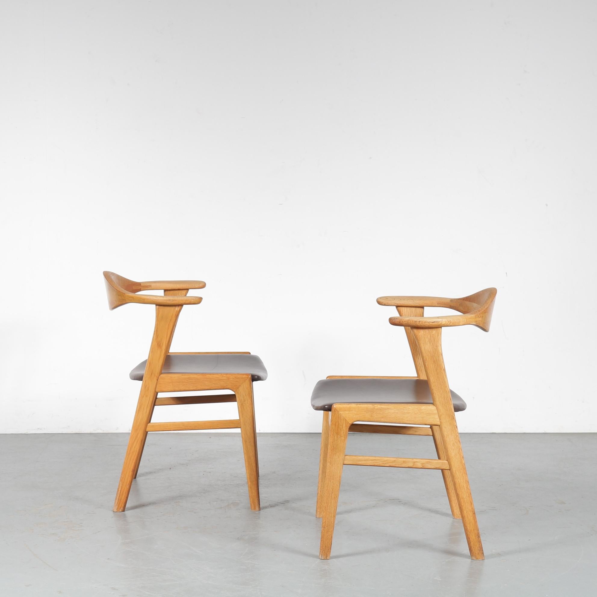 Dining / Side Chair by Erik Kirkegaard for Hong Stolefabrik, Denmark, 1950 For Sale 3