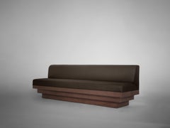 Dining Sofa, Sculptural Design, Custom, European Oak, Pure Wool, Scalae by Mokko