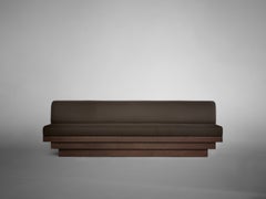 Dining Sofa, Sculptural Design, Custom, European Oak, Pure Wool, Scalae by Mokko