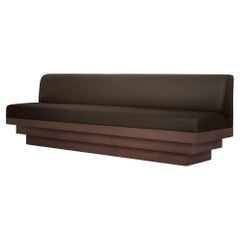 Dining Sofa, Sculptural Design, Custom, European Oak, Pure Wool, Scalae by Mokko
