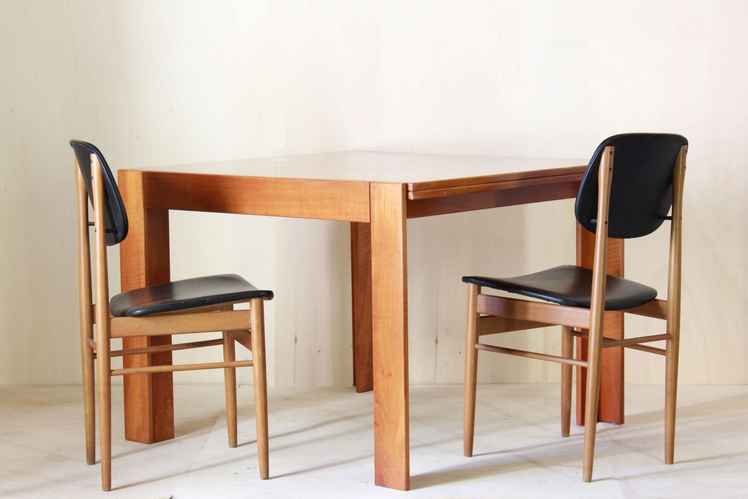 Table carrée de salle à manger Mod. 778, Afra & Tobia Scarpa pour Cassina en vente 6
