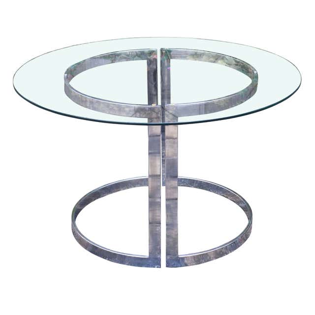 Flight Dining Table by Sabrina Landini, Art Silver Glass, Rose ...