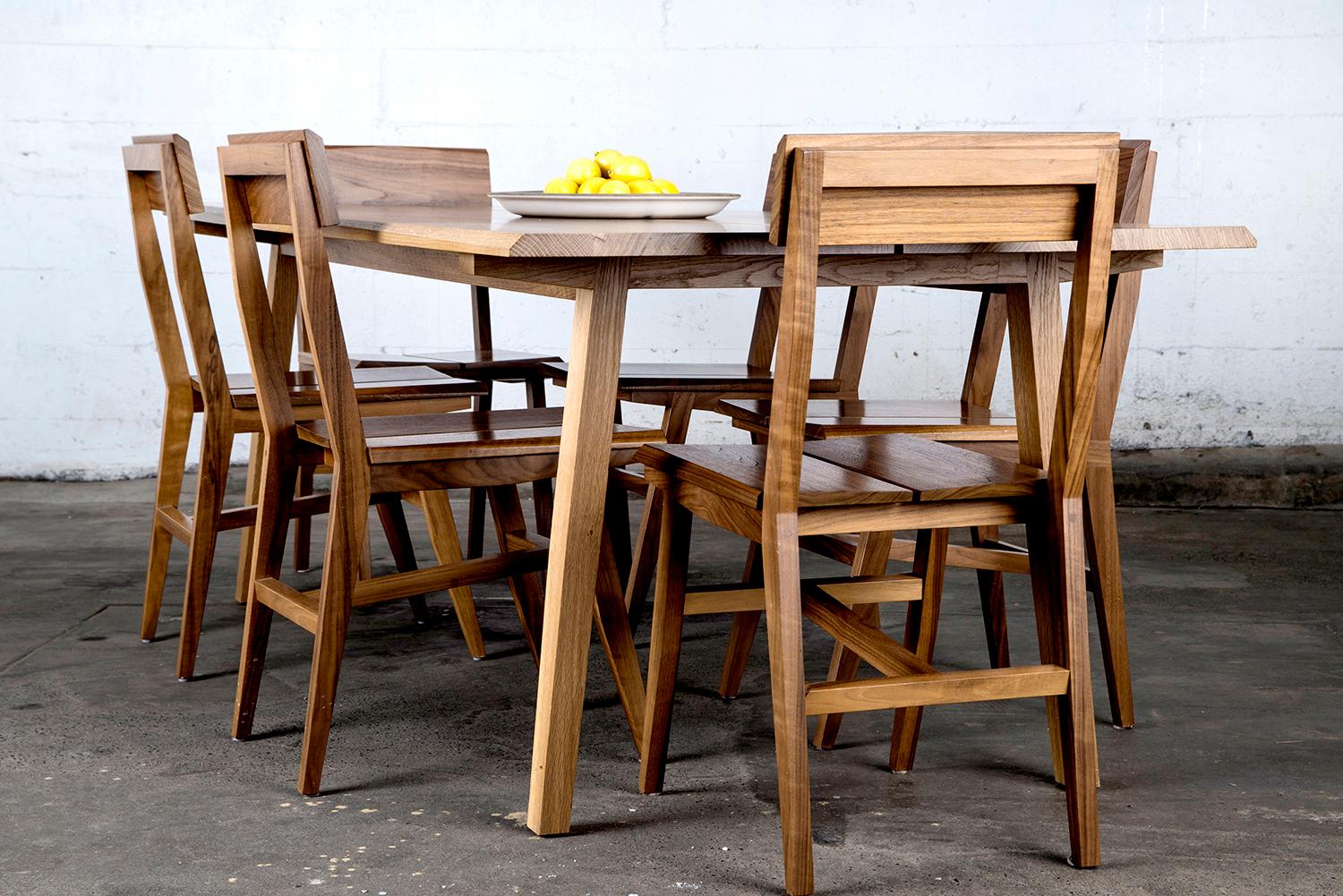 Dining Table, 8 Seat, Custom, Walnut, Modern, Rift Hardwood, Semigood Design For Sale 4