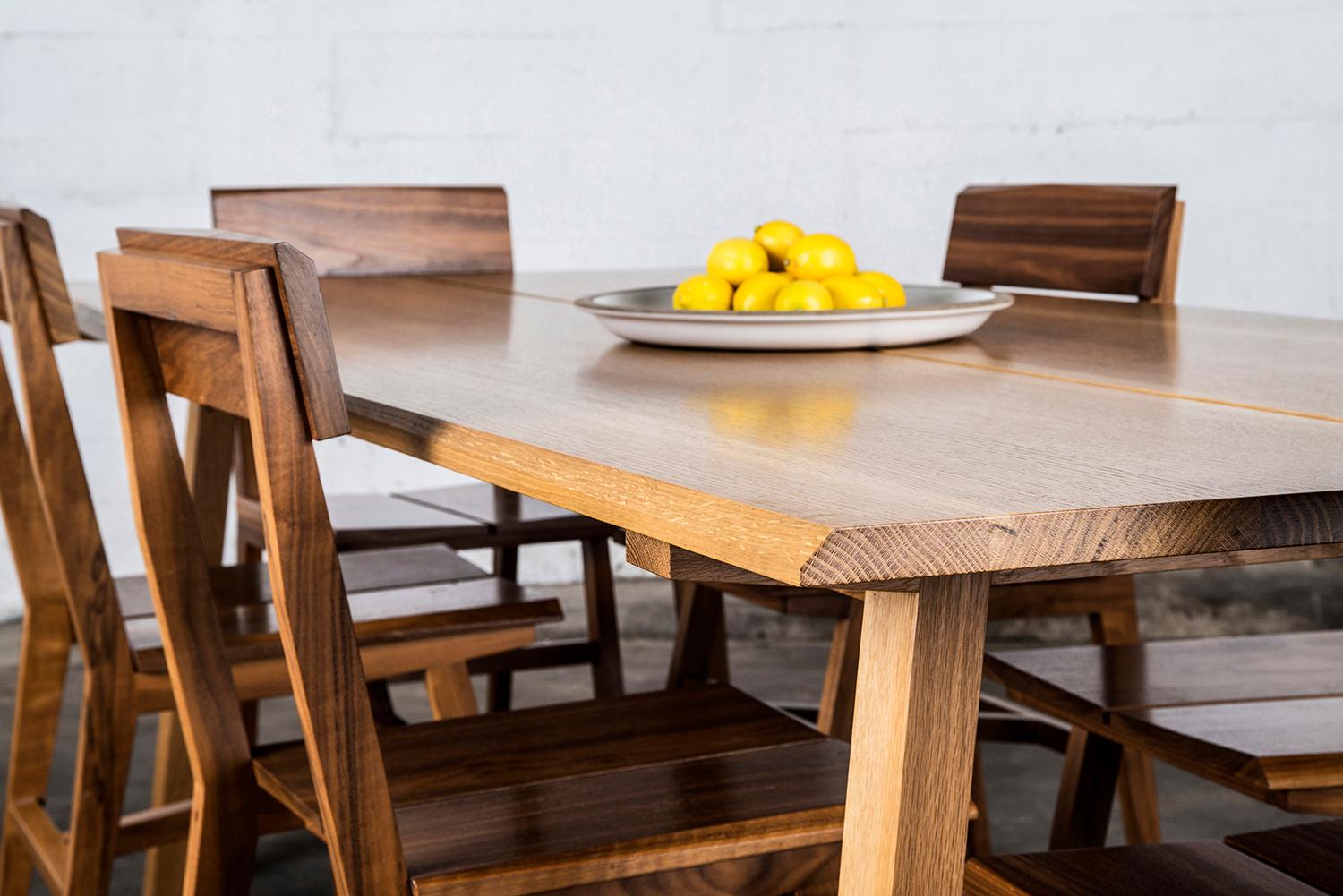 Dining Table, 8 Seat, Custom, Walnut, Modern, Rift Hardwood, Semigood Design For Sale 6