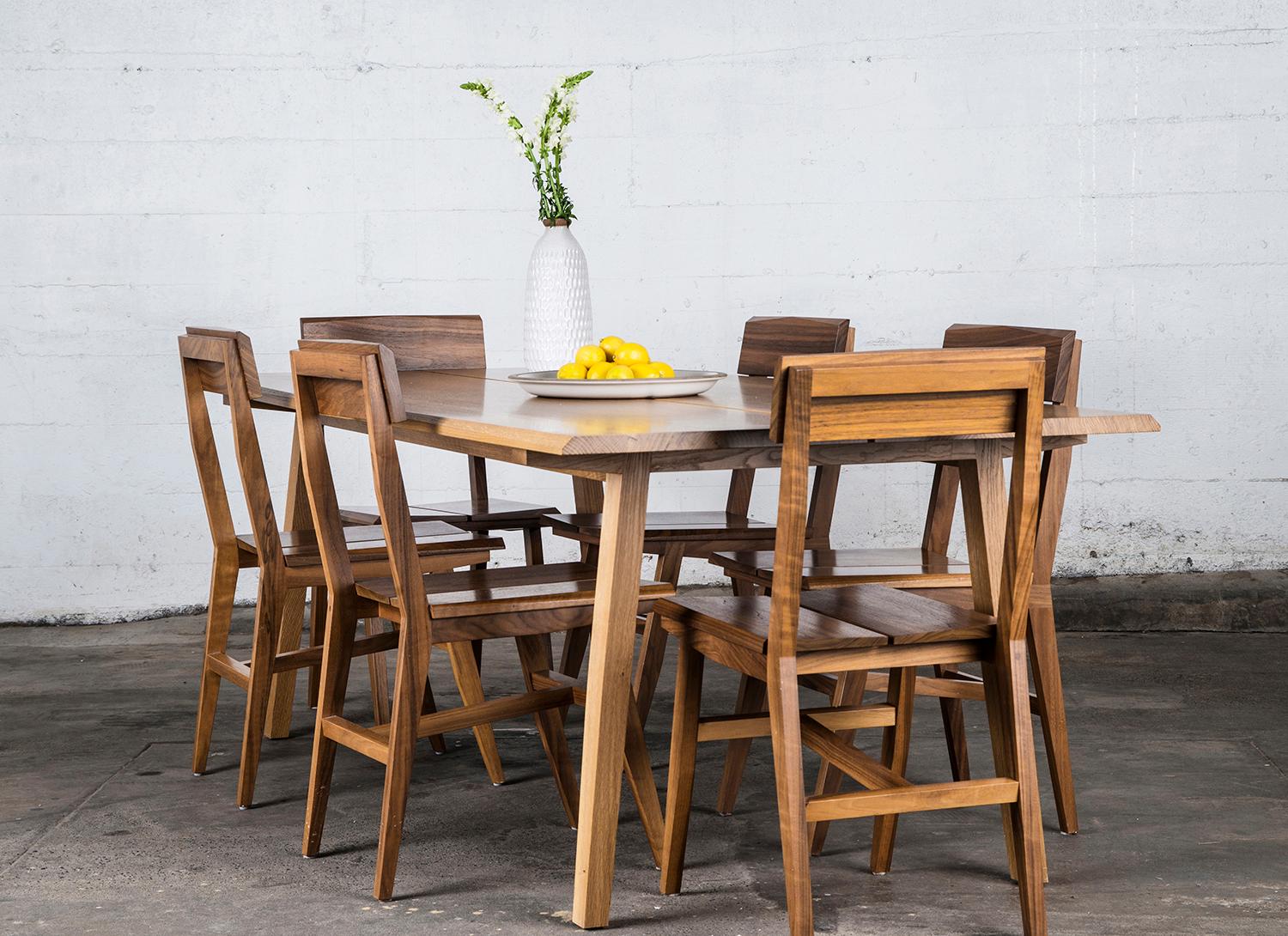 Dining Table, 8 Seat, Custom, Walnut, Modern, Rift Hardwood, Semigood Design For Sale 7
