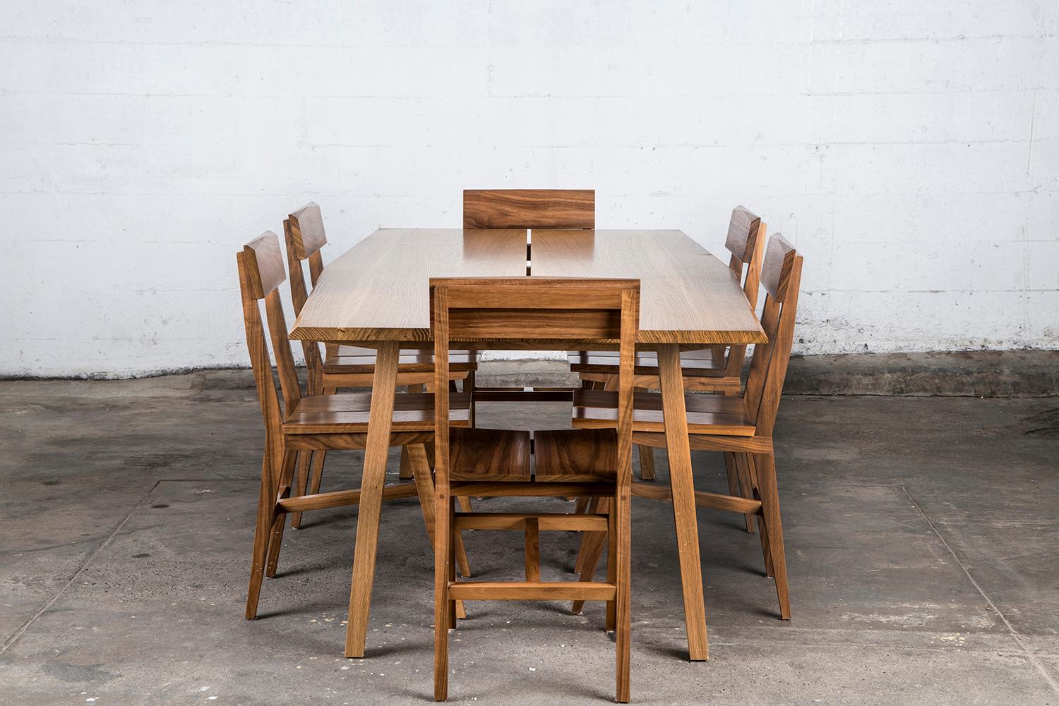 Dining Table, 8 Seat, Custom, Walnut, Modern, Rift Hardwood, Semigood Design For Sale 9