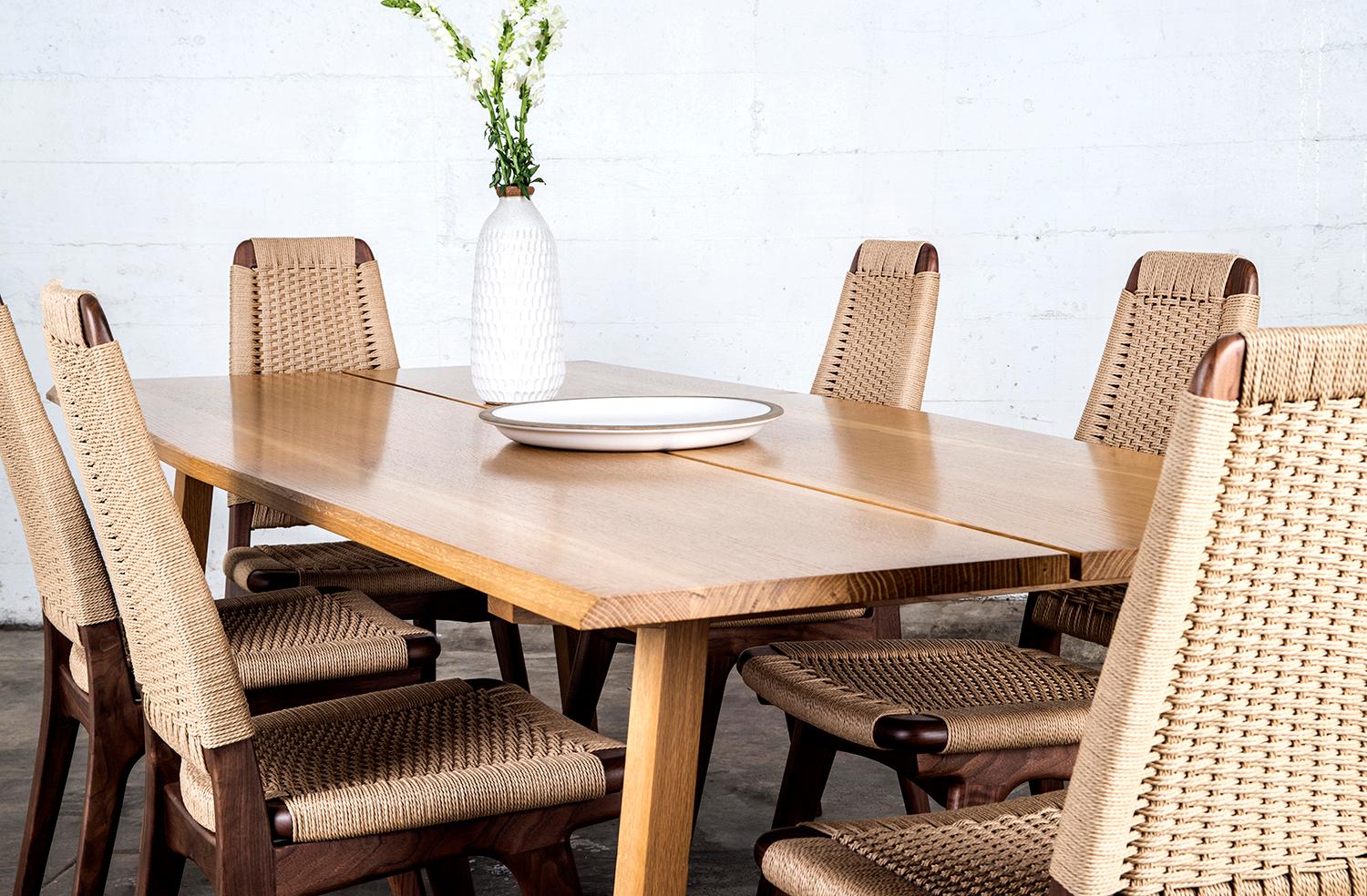 Dining Table, 8 Seat, Custom, Walnut, Modern, Rift Hardwood, Semigood Design For Sale 10