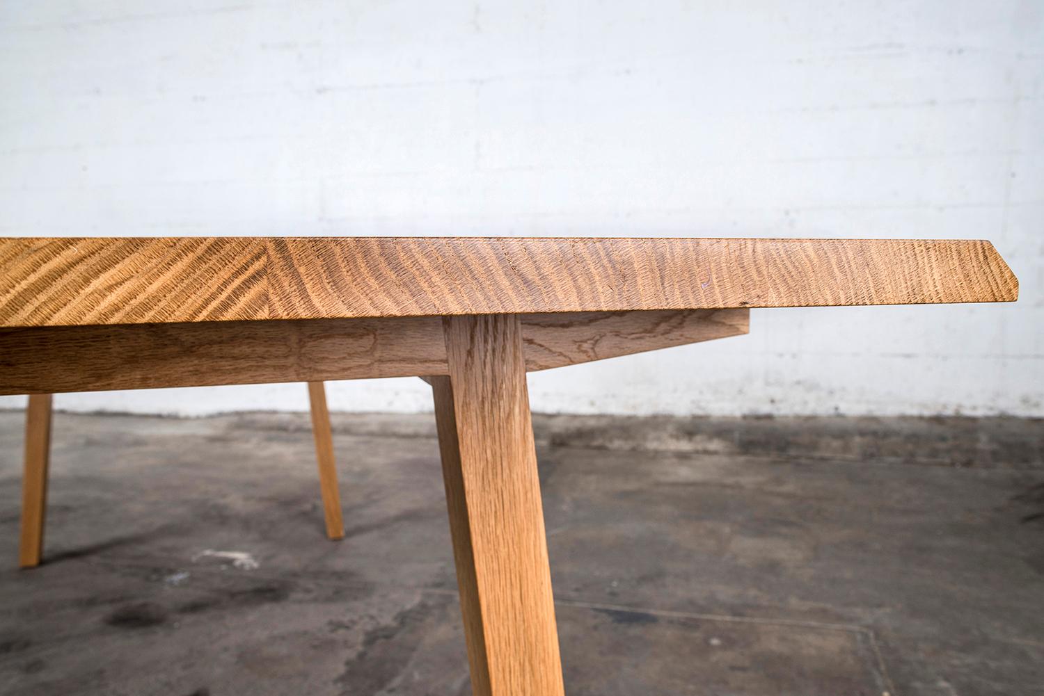 American Dining Table, 8 Seat, Custom, Walnut, Modern, Rift Hardwood, Semigood Design For Sale