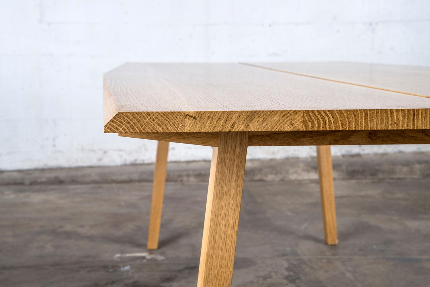 Contemporary Dining Table, 8 Seat, Custom, Walnut, Modern, Rift Hardwood, Semigood Design For Sale